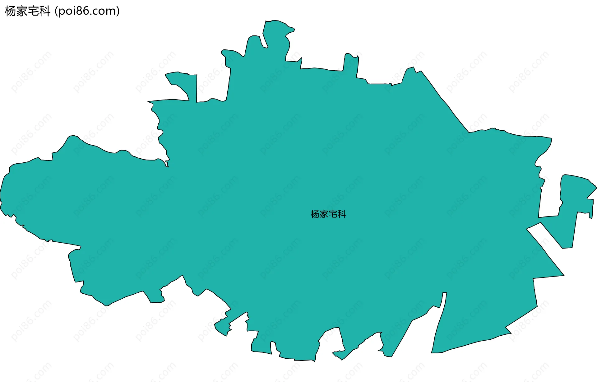 杨家宅科边界地图