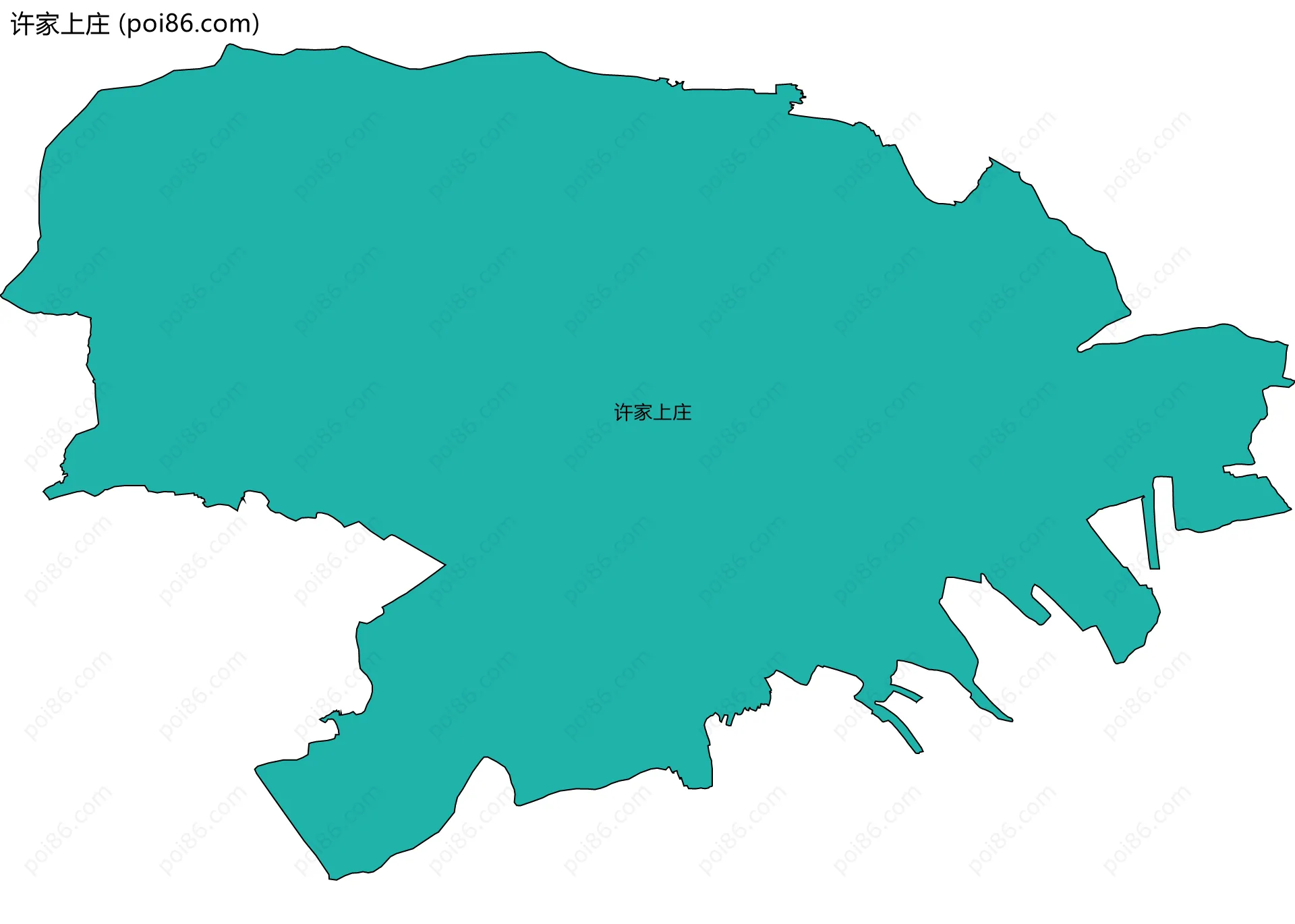 许家上庄边界地图