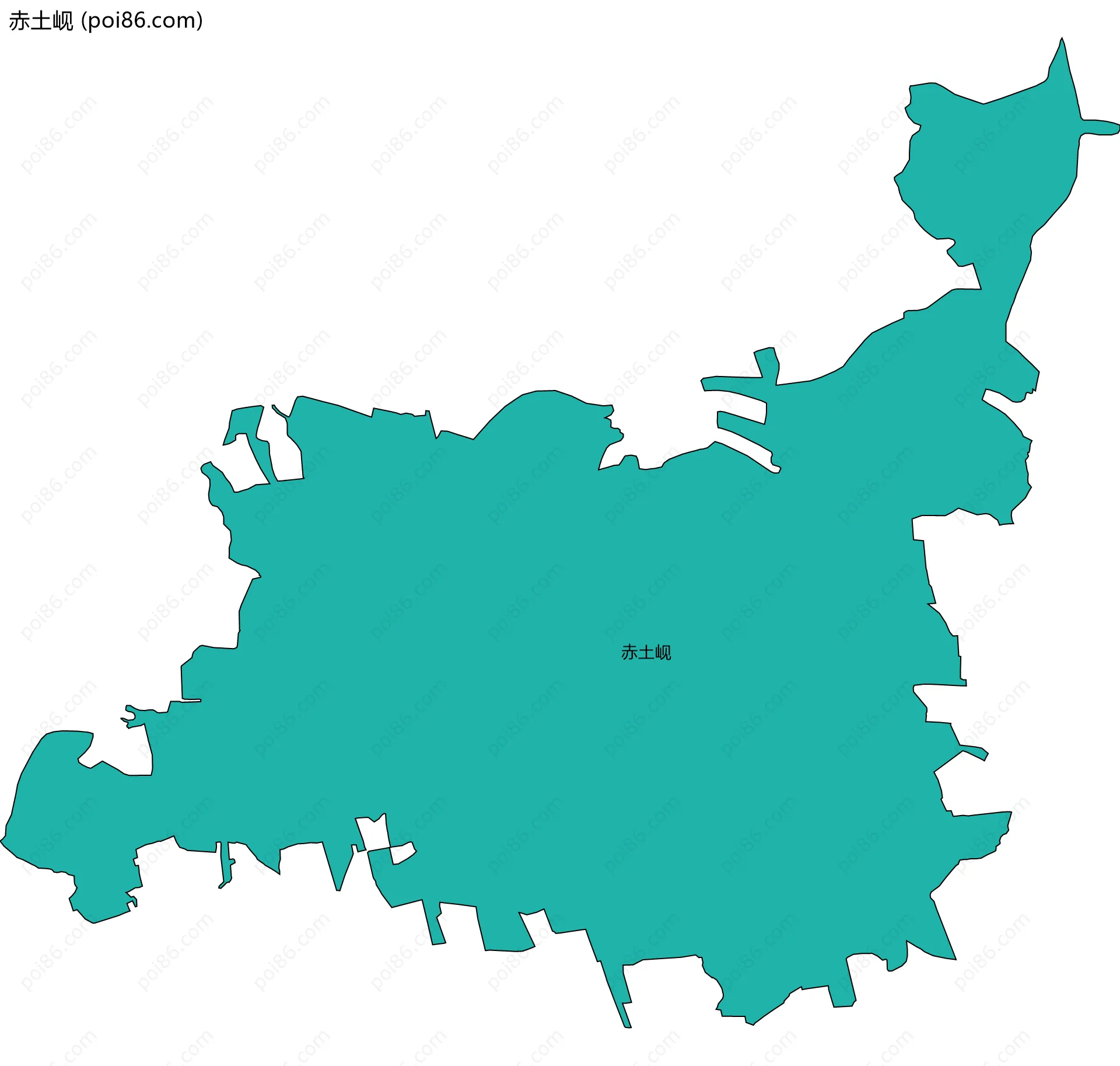 赤土岘边界地图