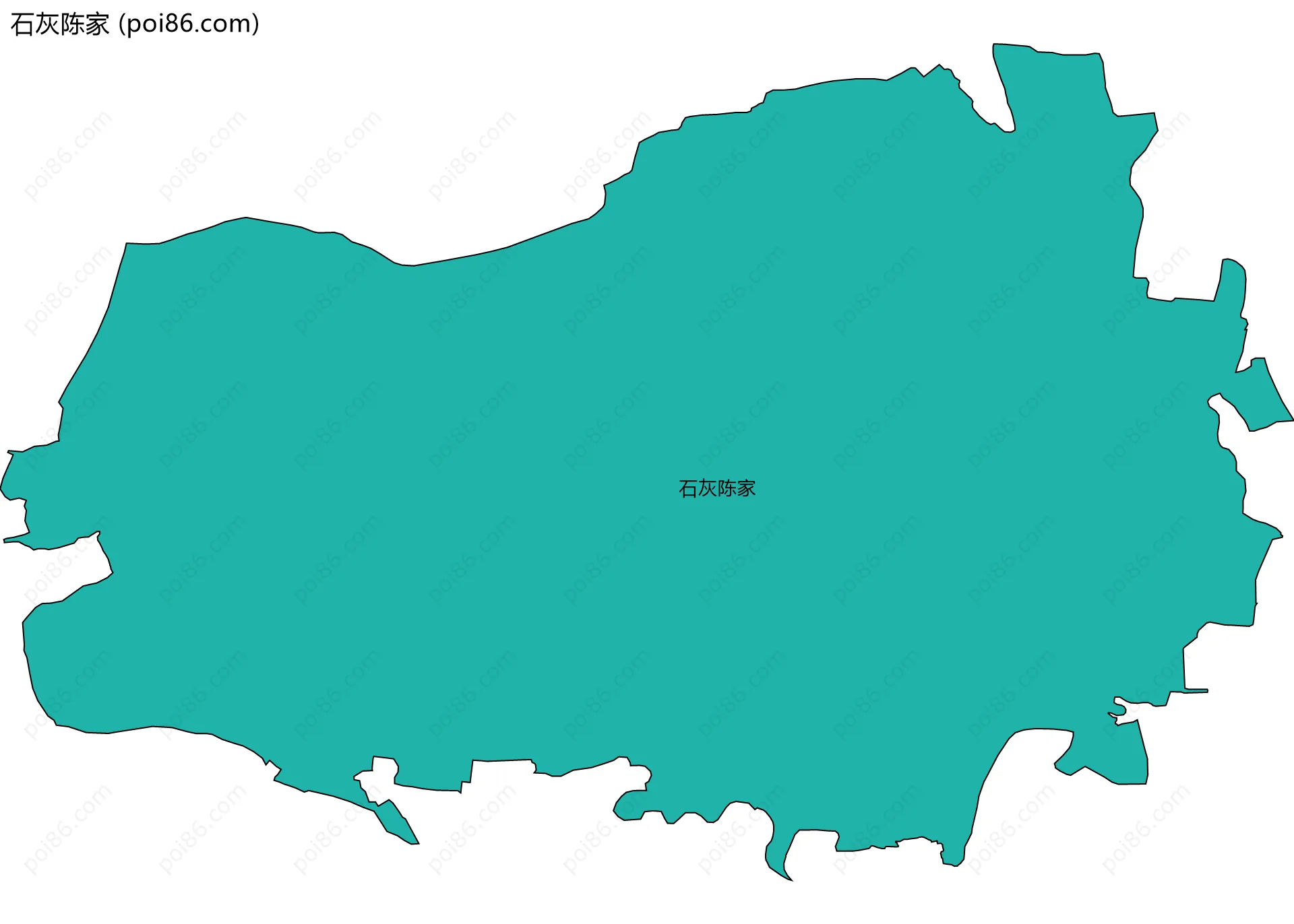 石灰陈家边界地图