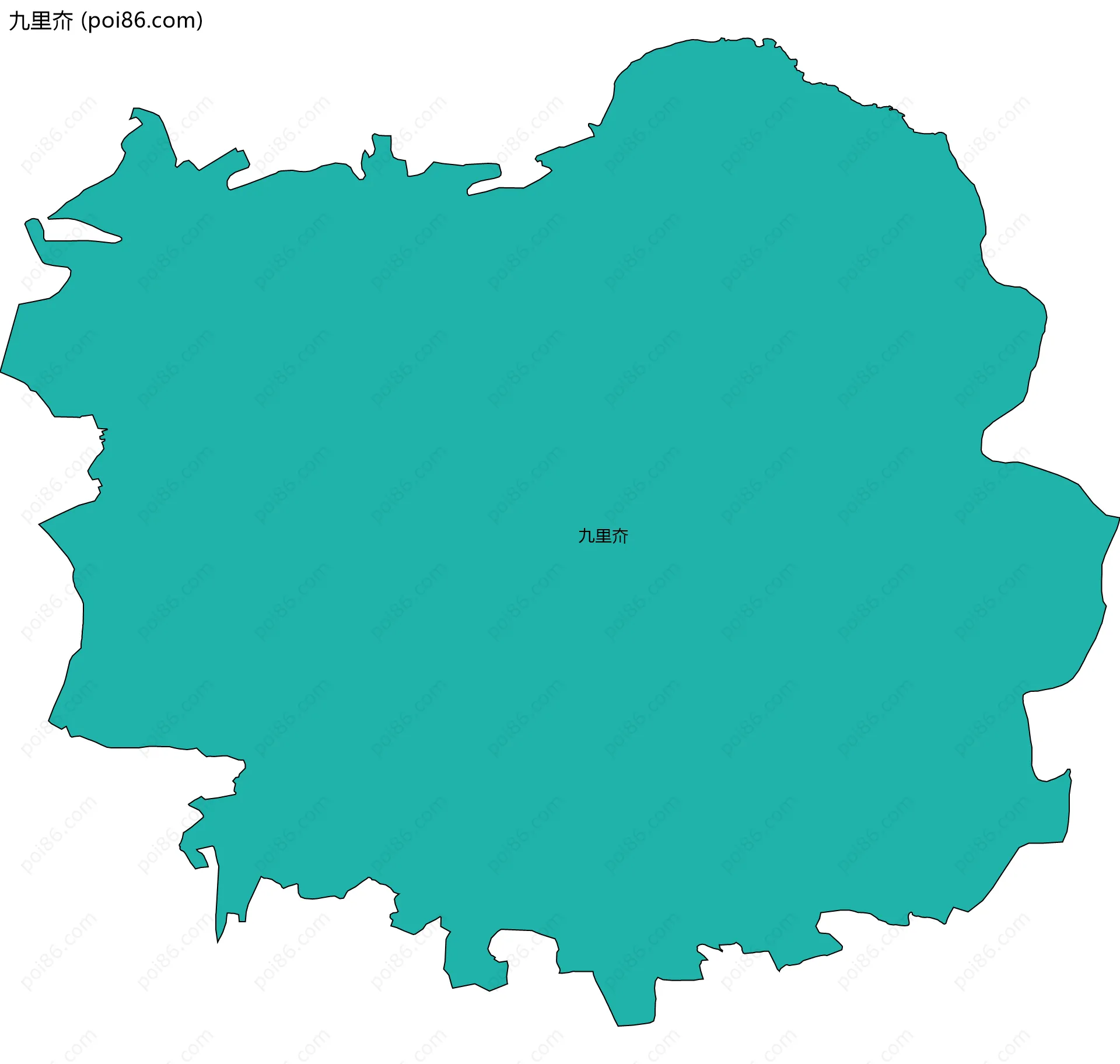 九里夼边界地图