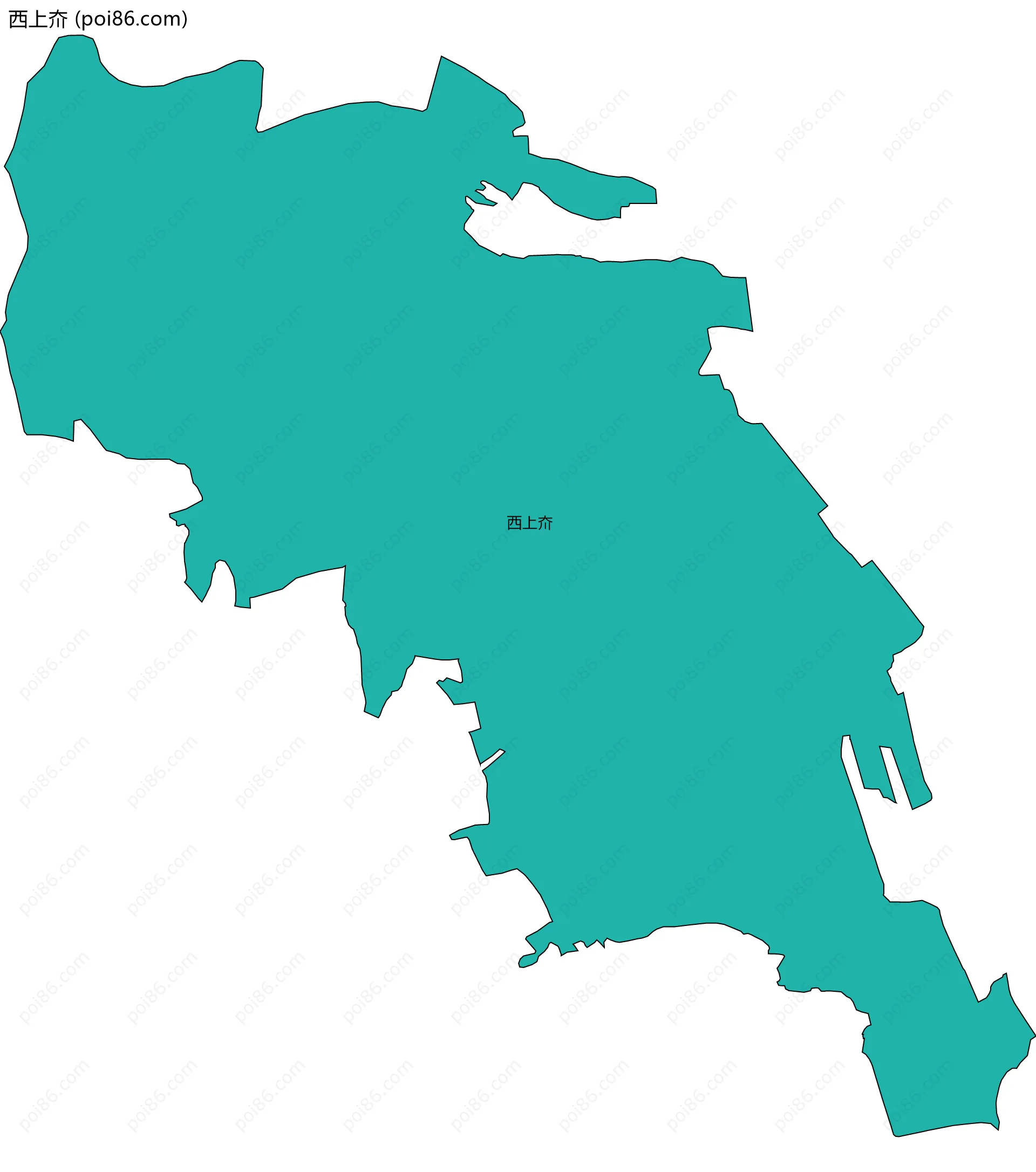 西上夼边界地图