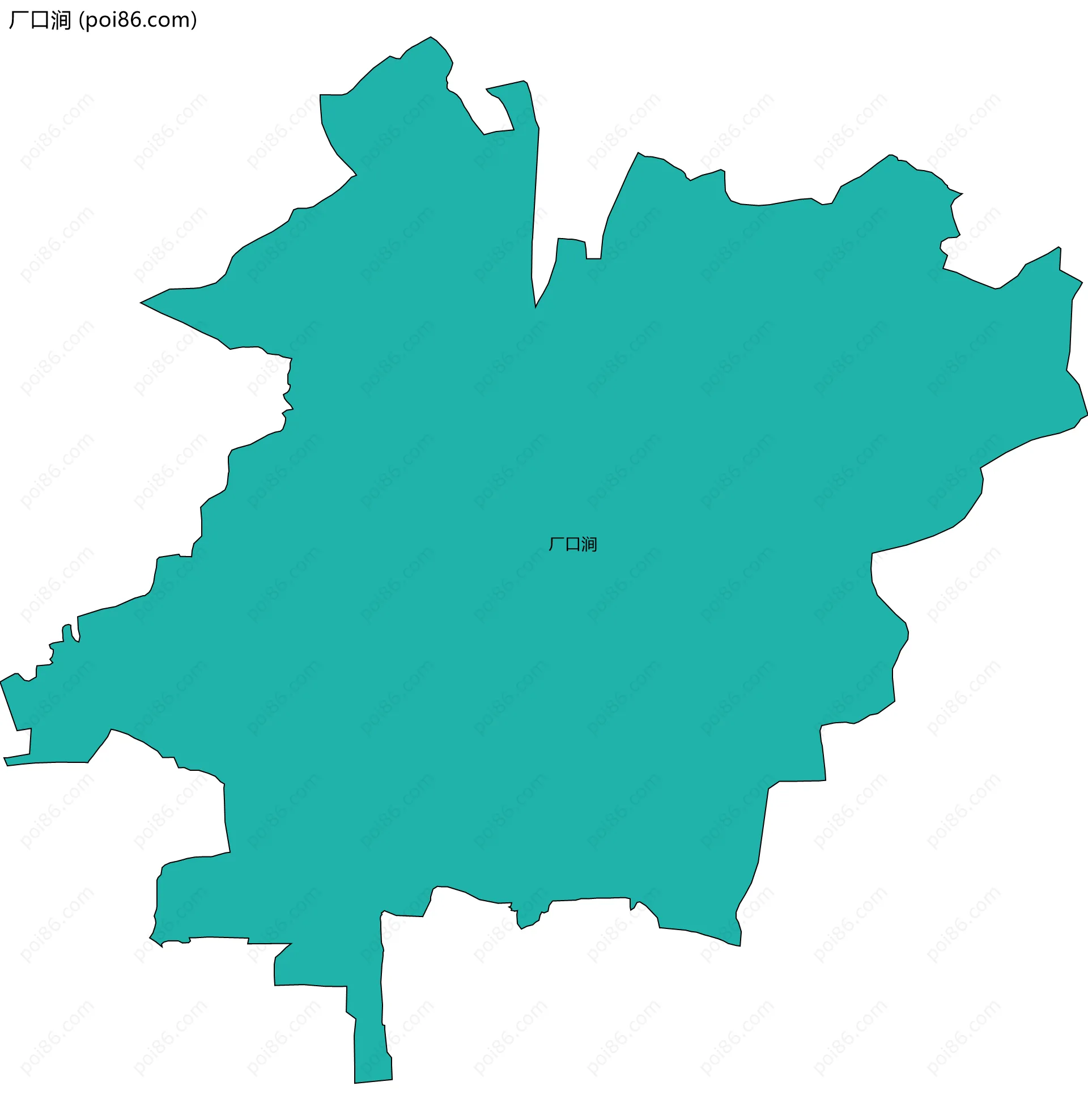 厂口涧边界地图