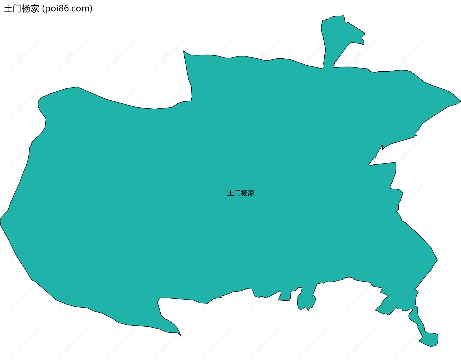 土门杨家边界地图