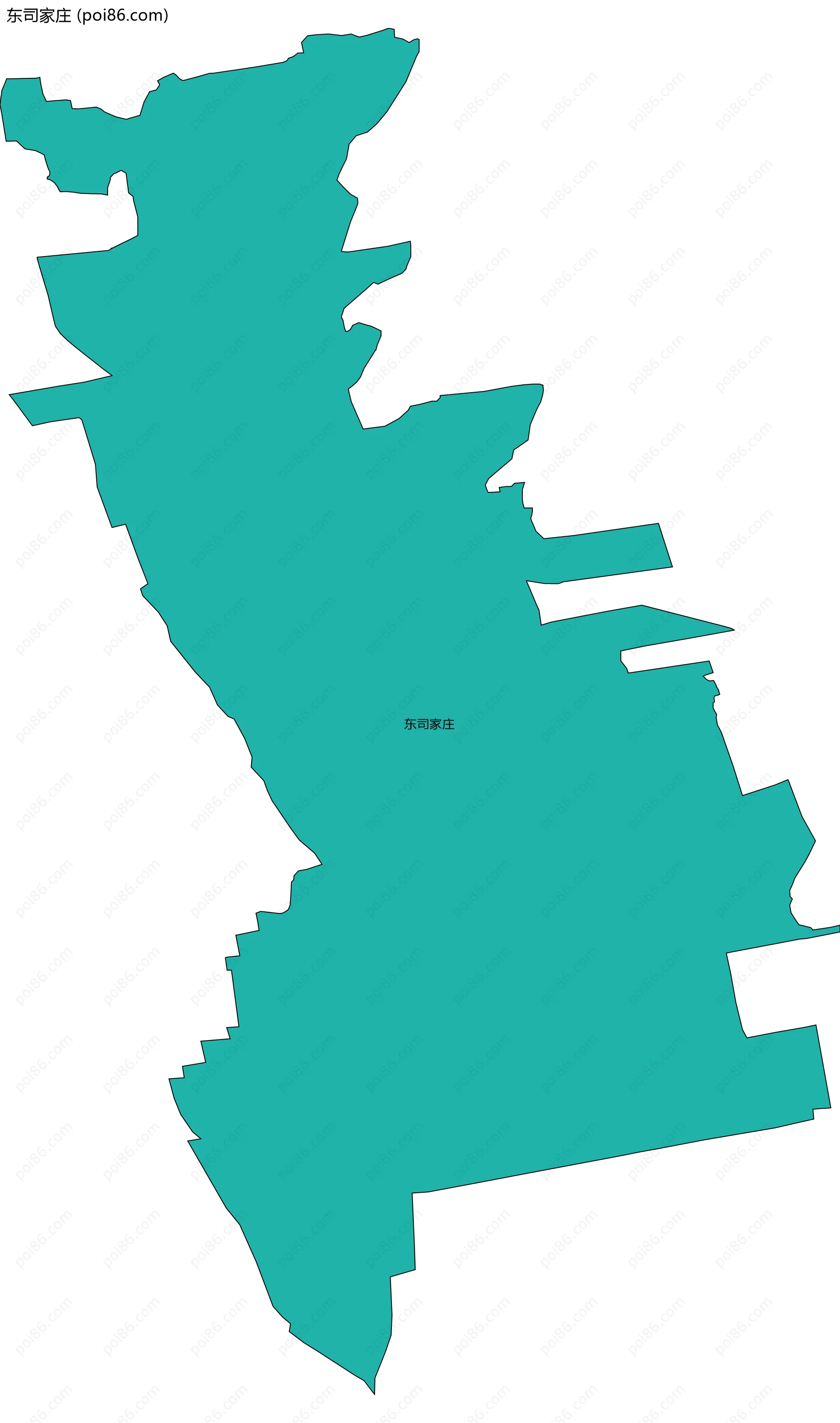 东司家庄边界地图