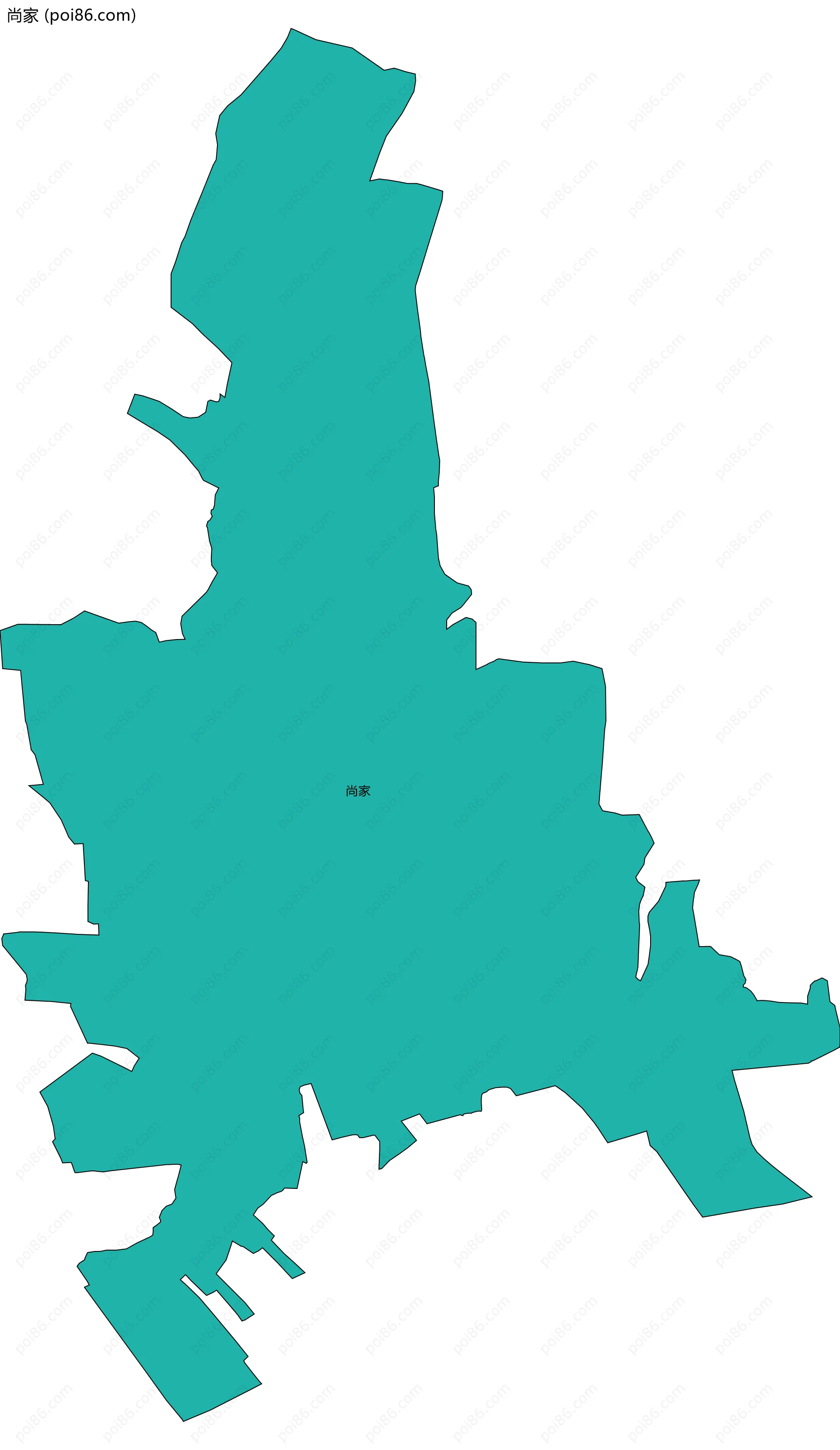 尚家边界地图