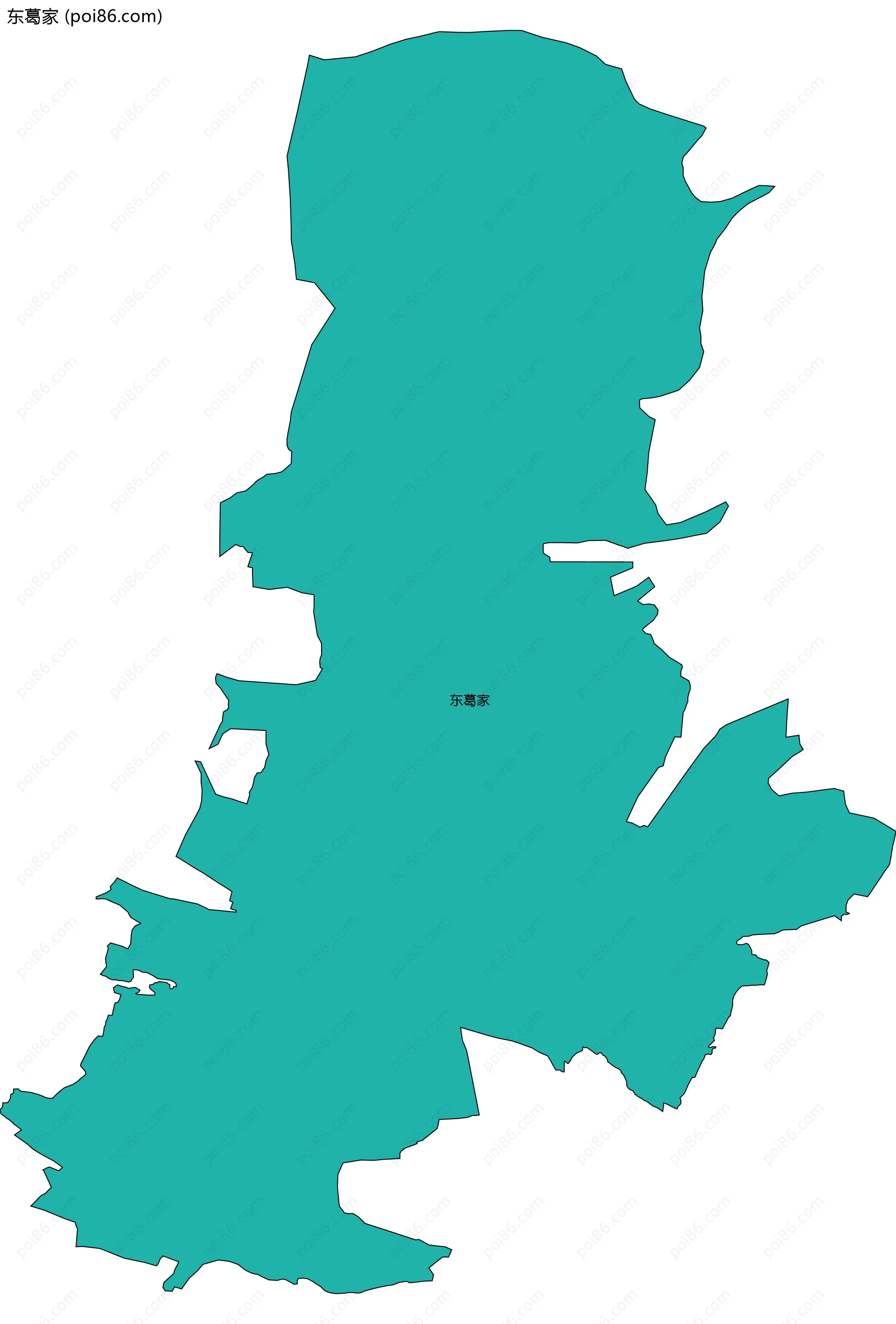 东葛家边界地图