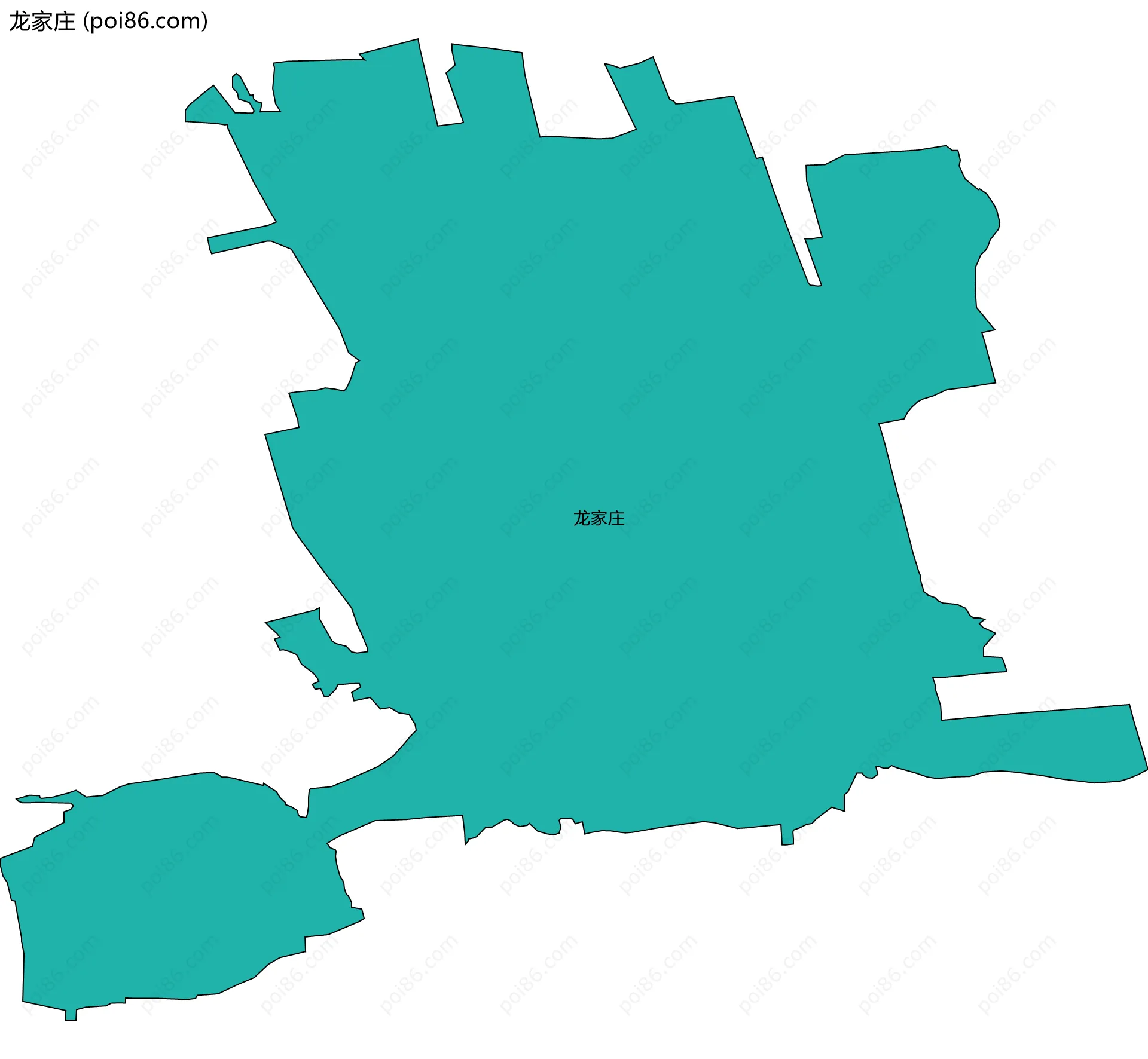 龙家庄边界地图