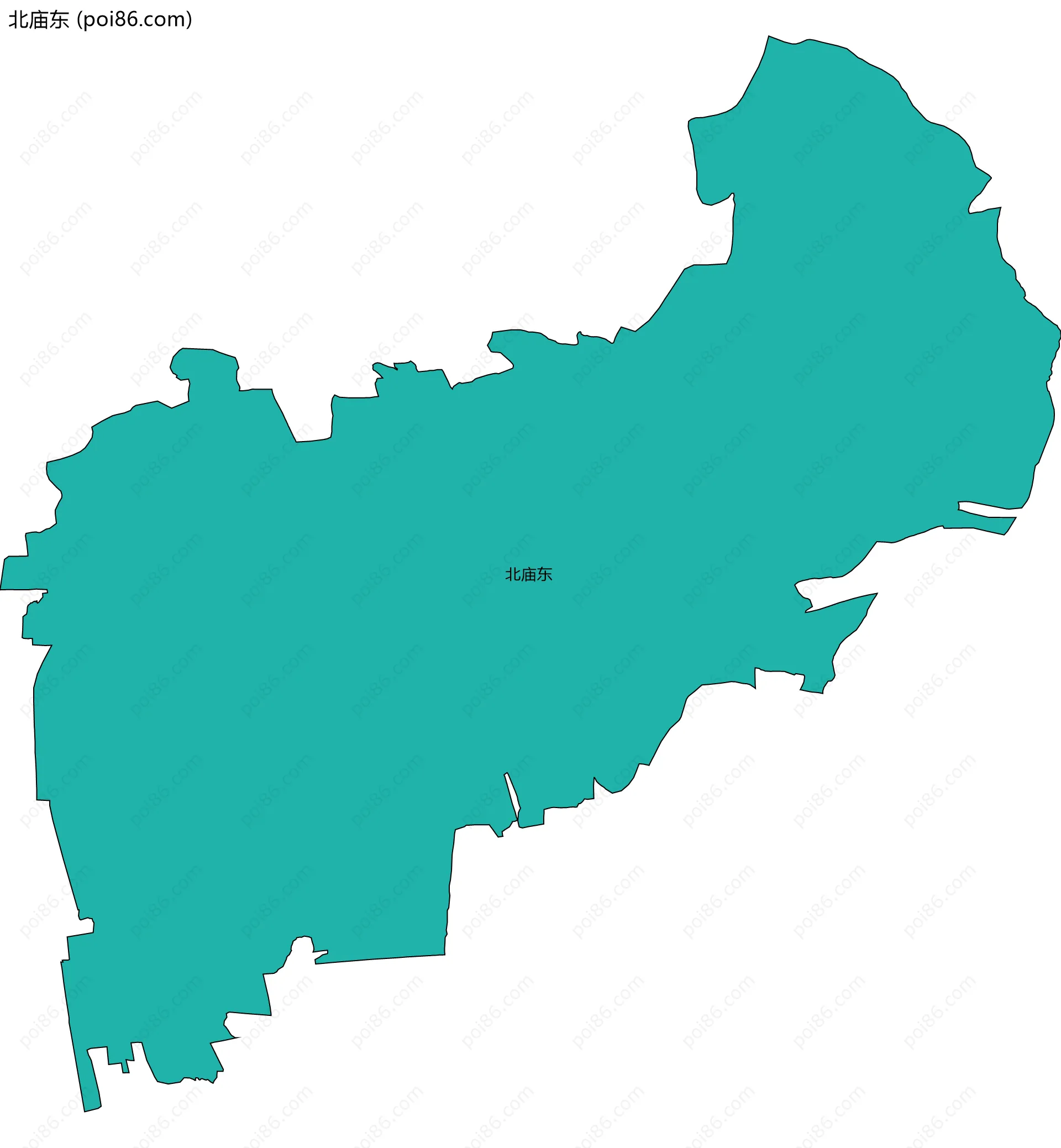 北庙东边界地图