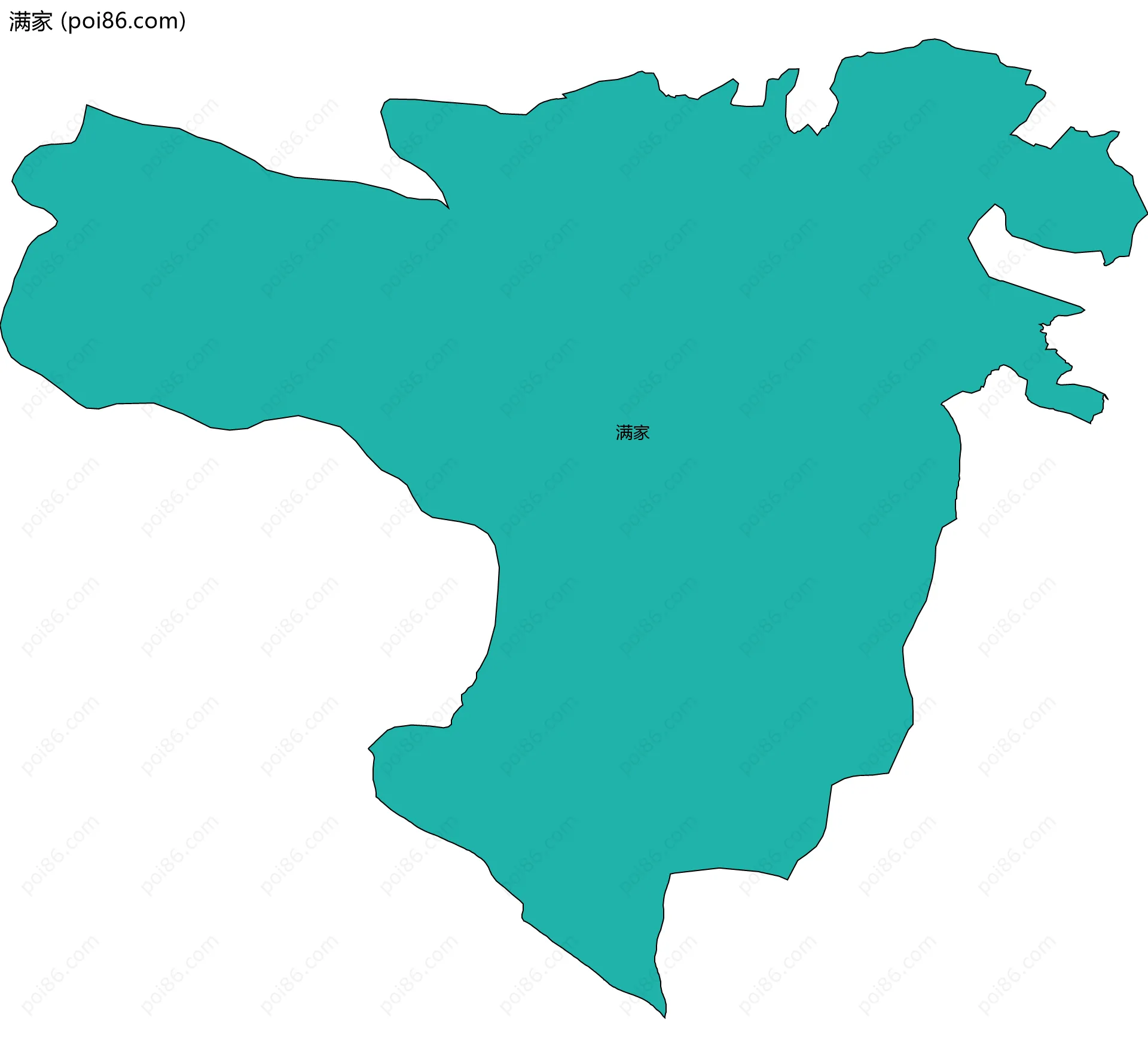 满家边界地图