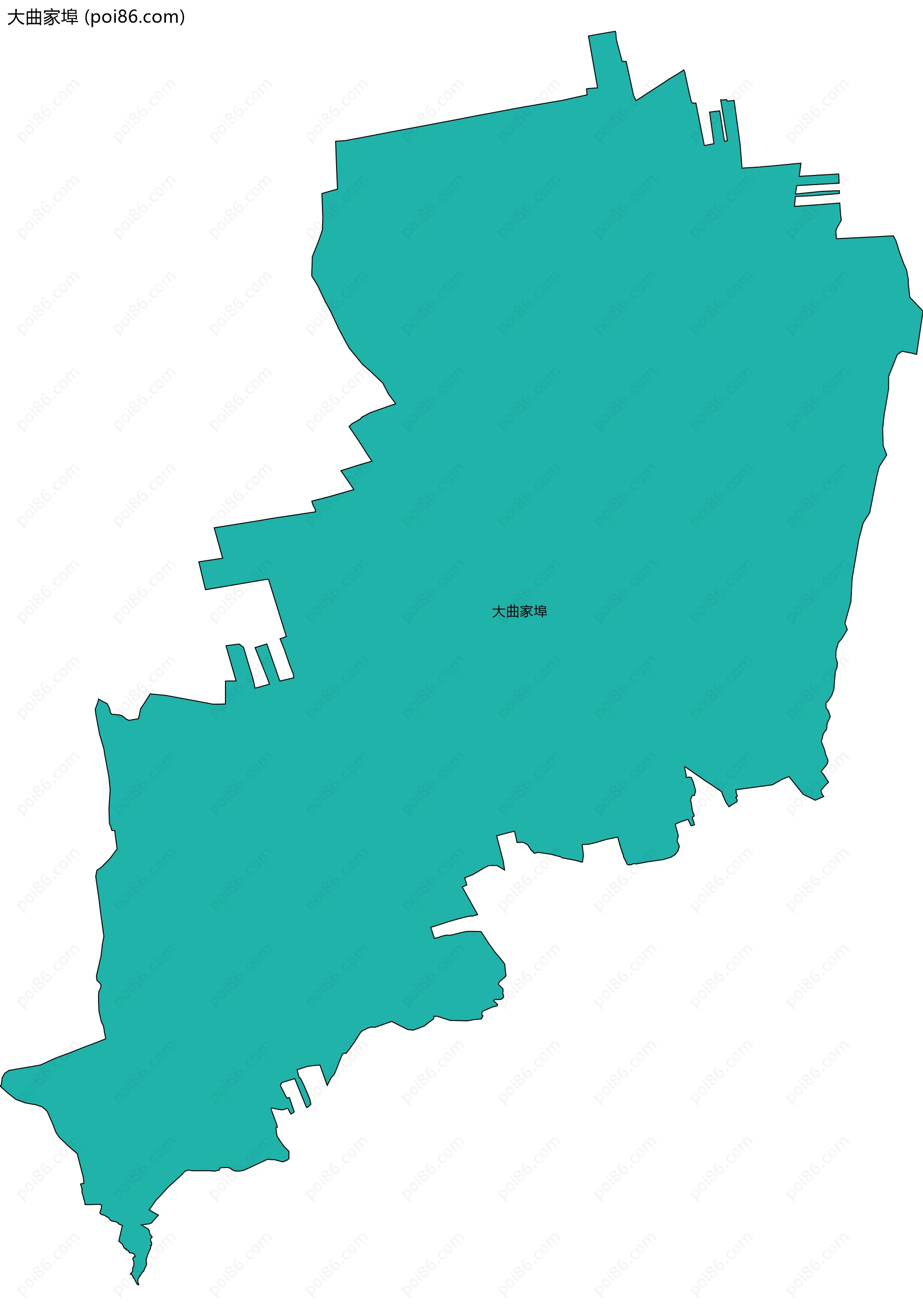大曲家埠边界地图