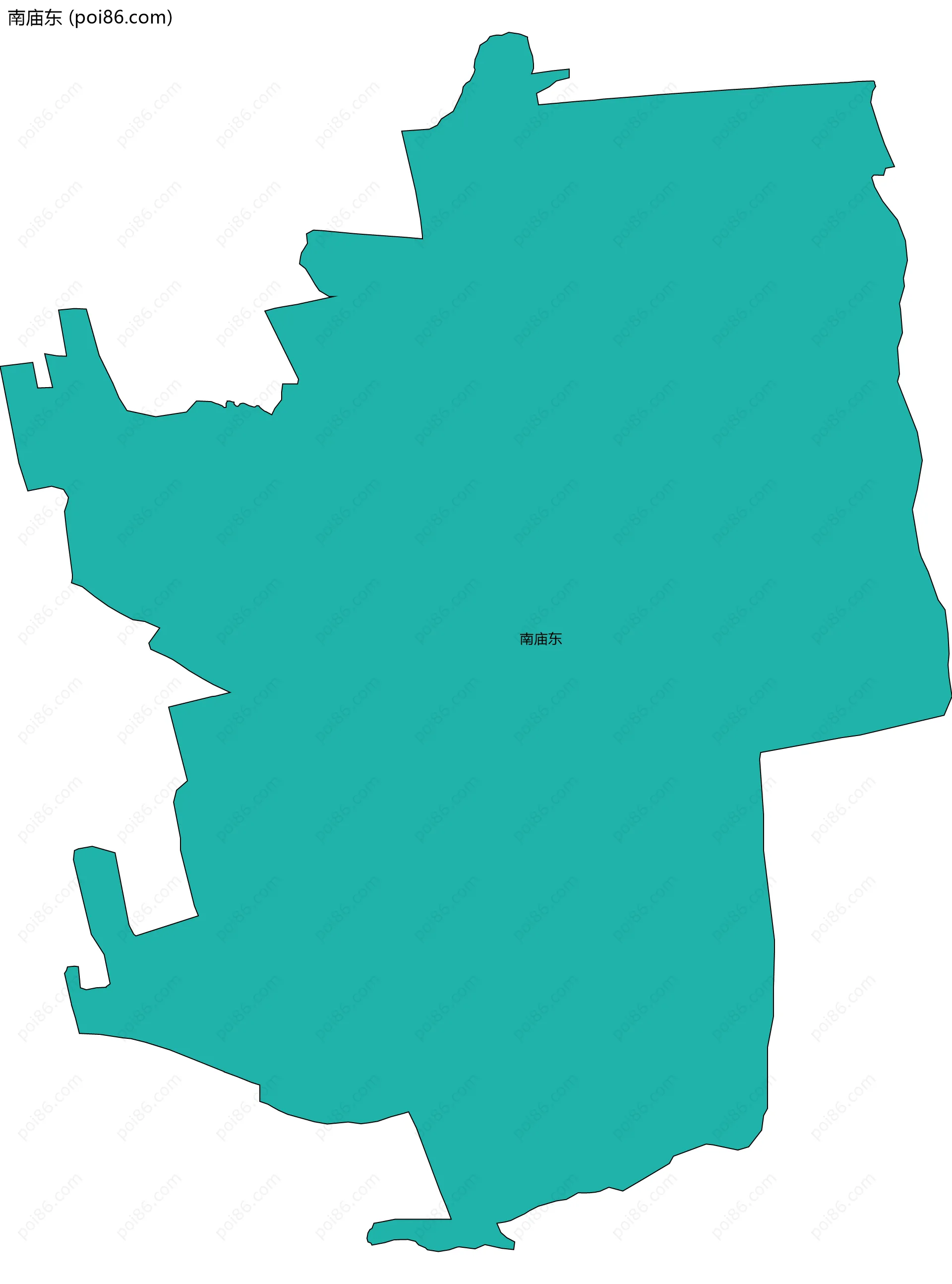 南庙东边界地图