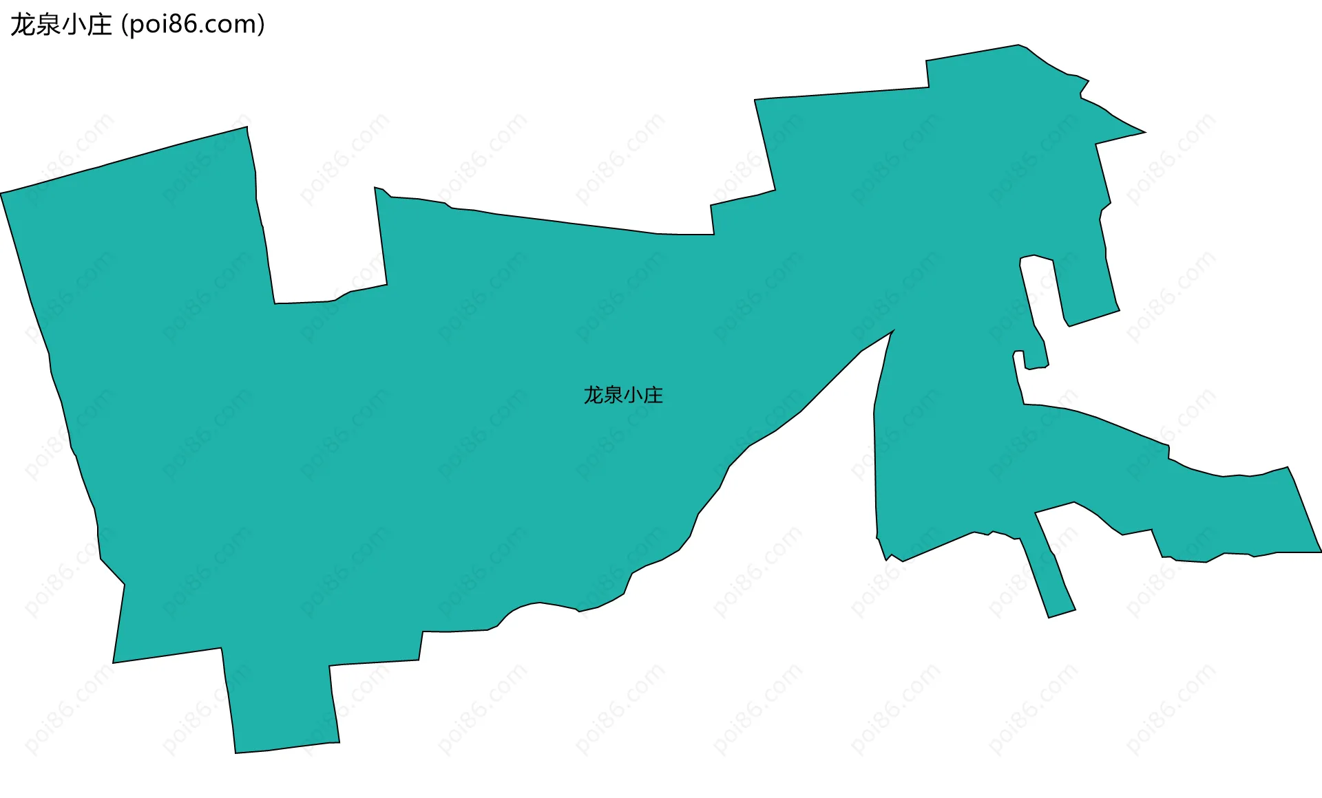 龙泉小庄边界地图