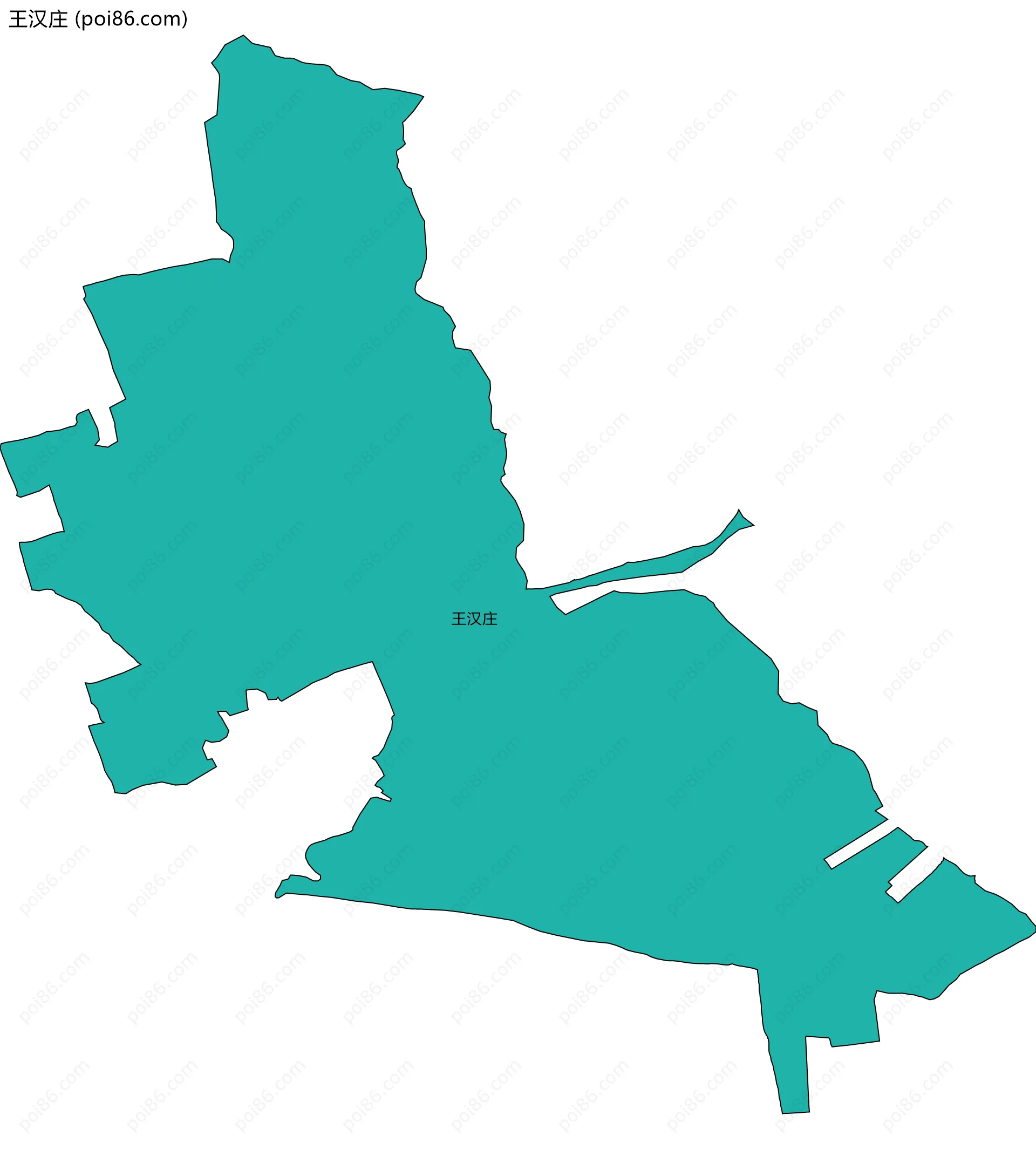 王汉庄边界地图