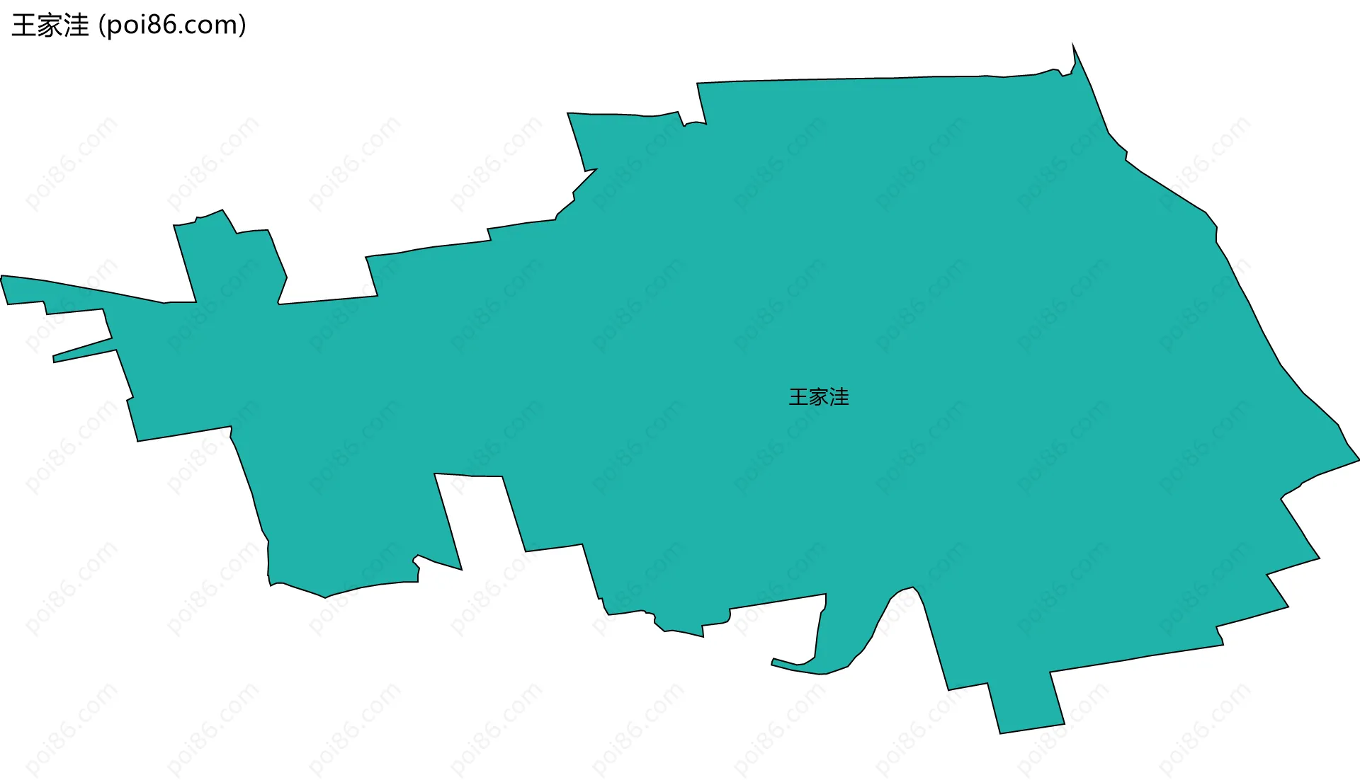 王家洼边界地图