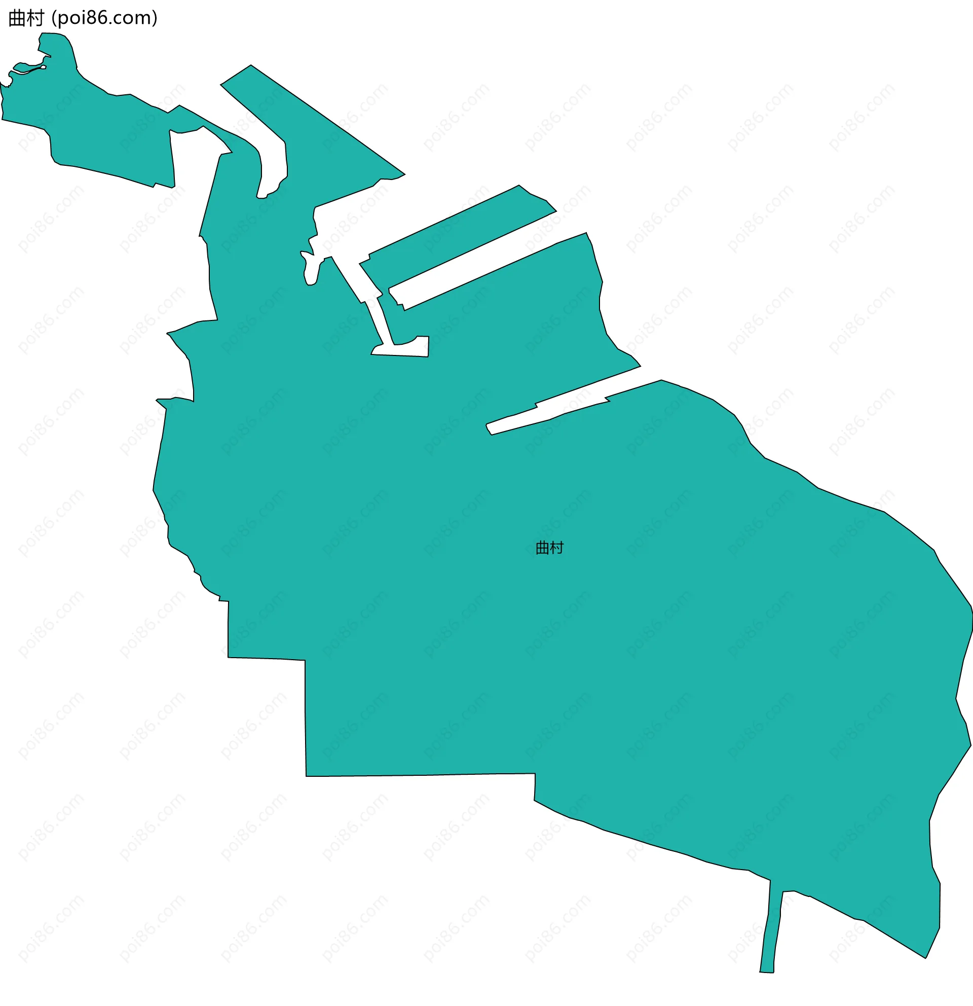 曲村边界地图