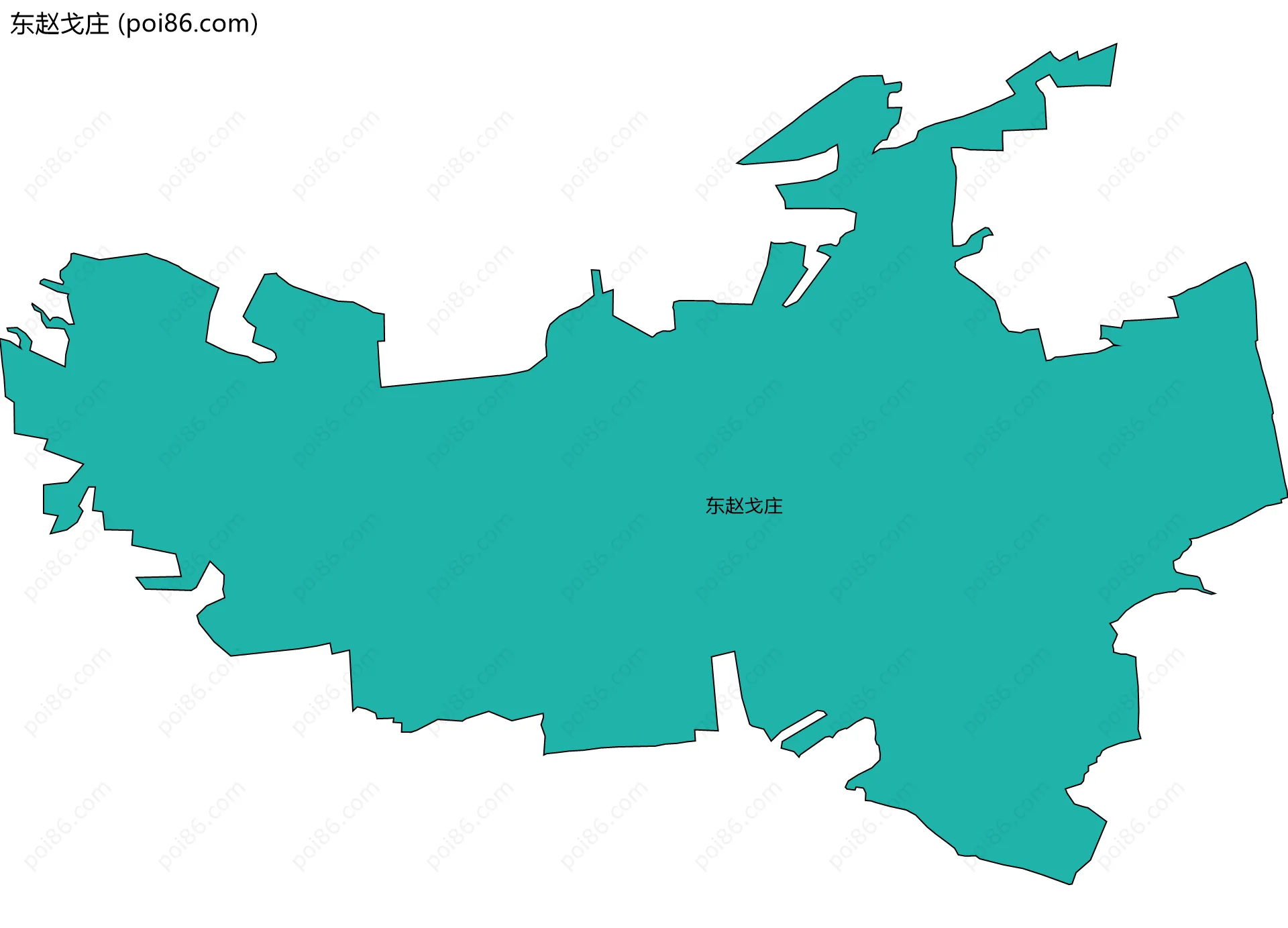 东赵戈庄边界地图
