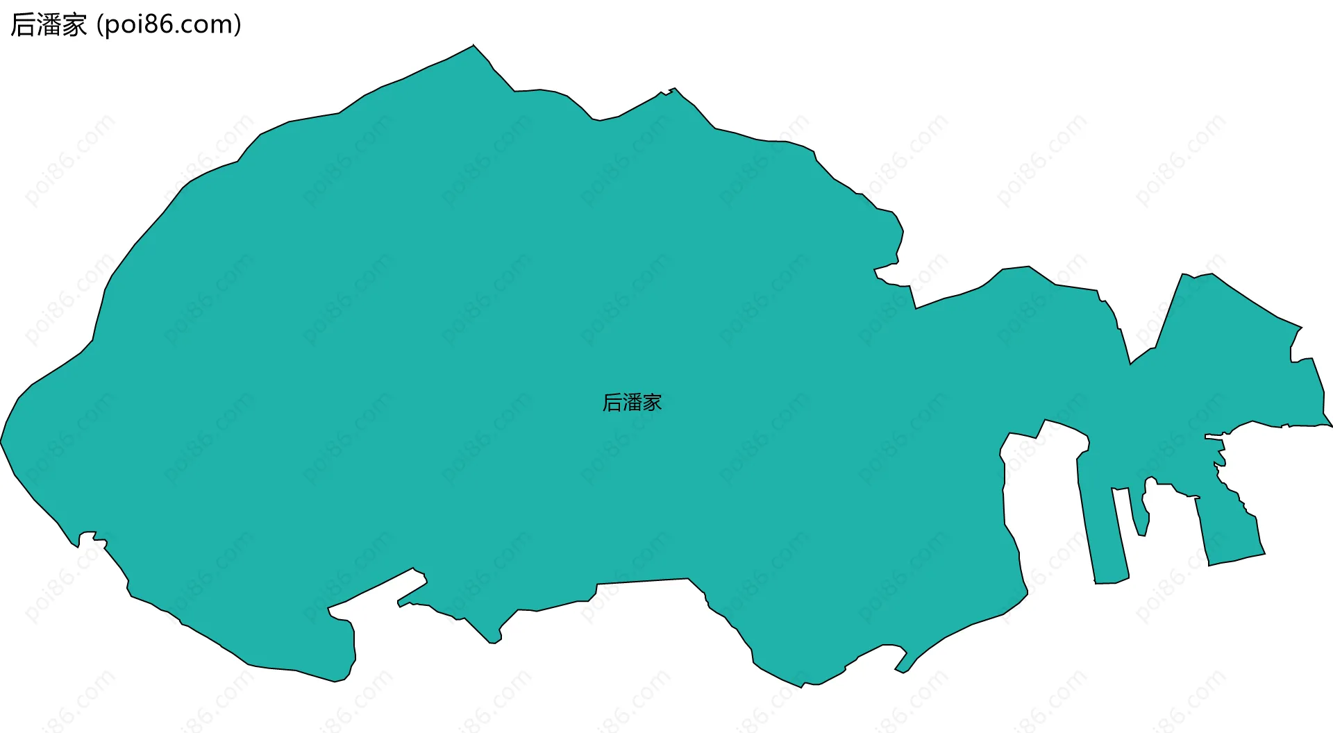 后潘家边界地图