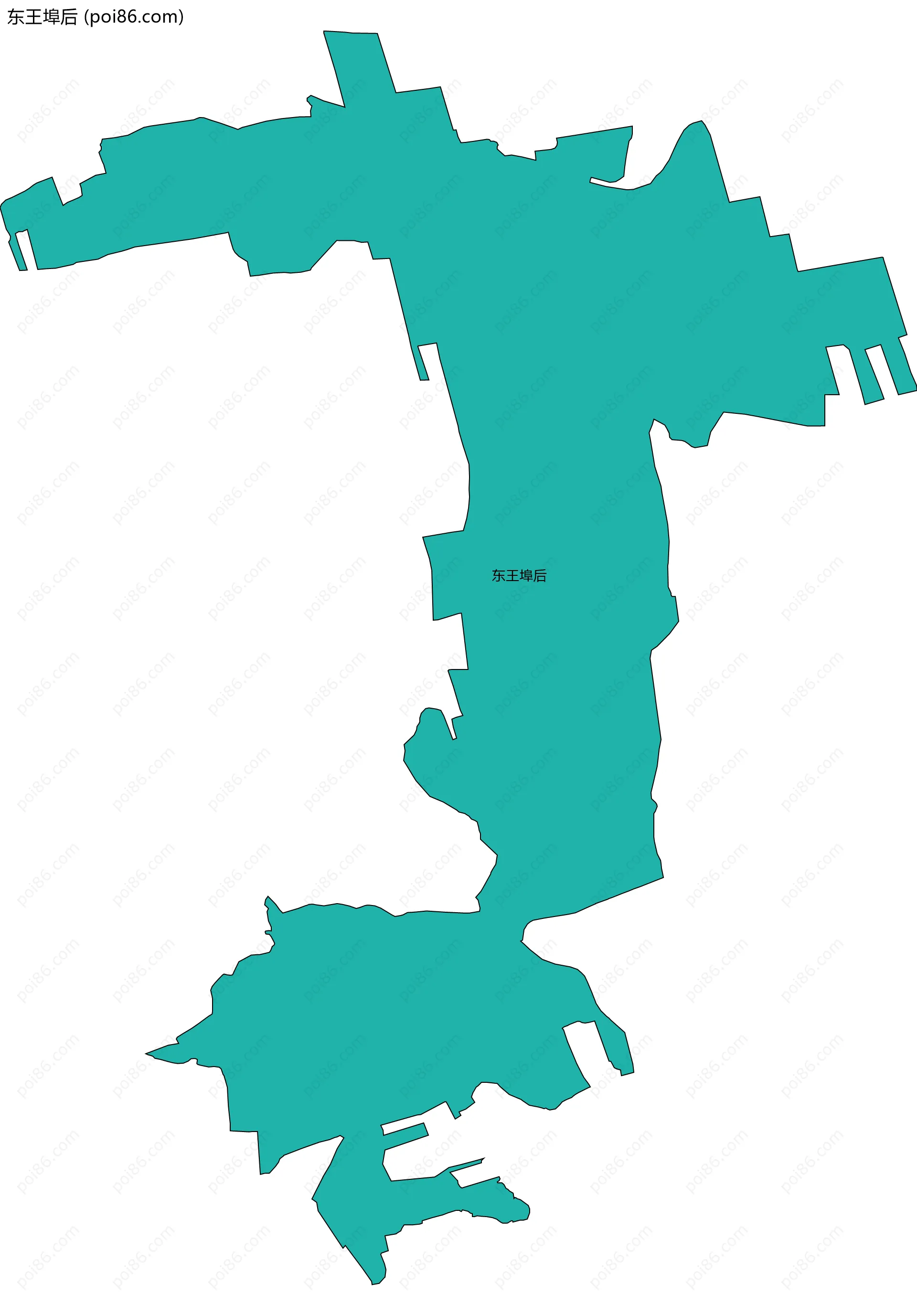 东王埠后边界地图