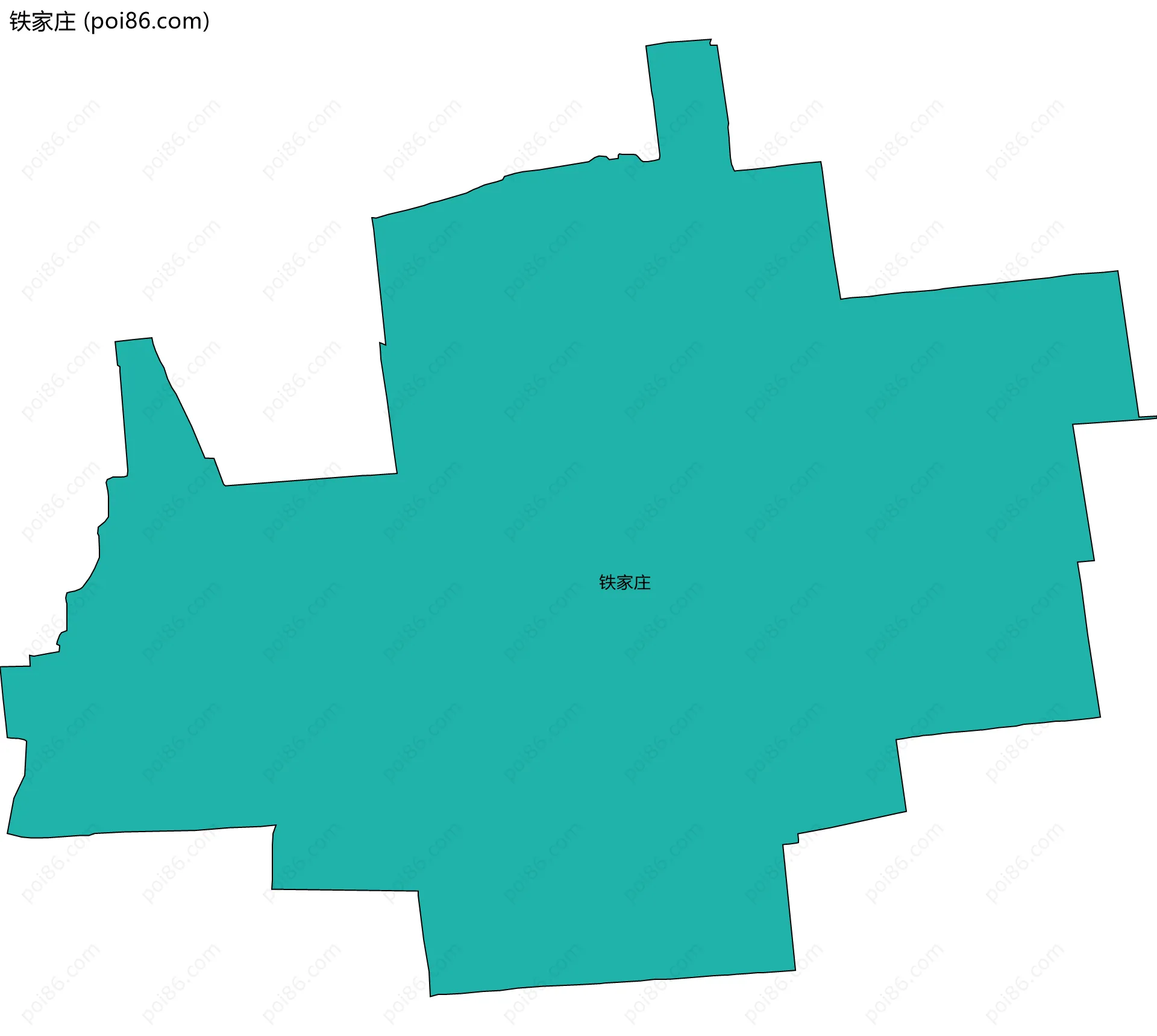 铁家庄边界地图