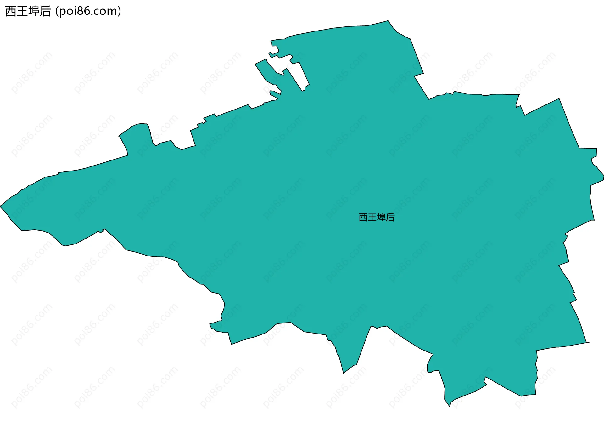 西王埠后边界地图
