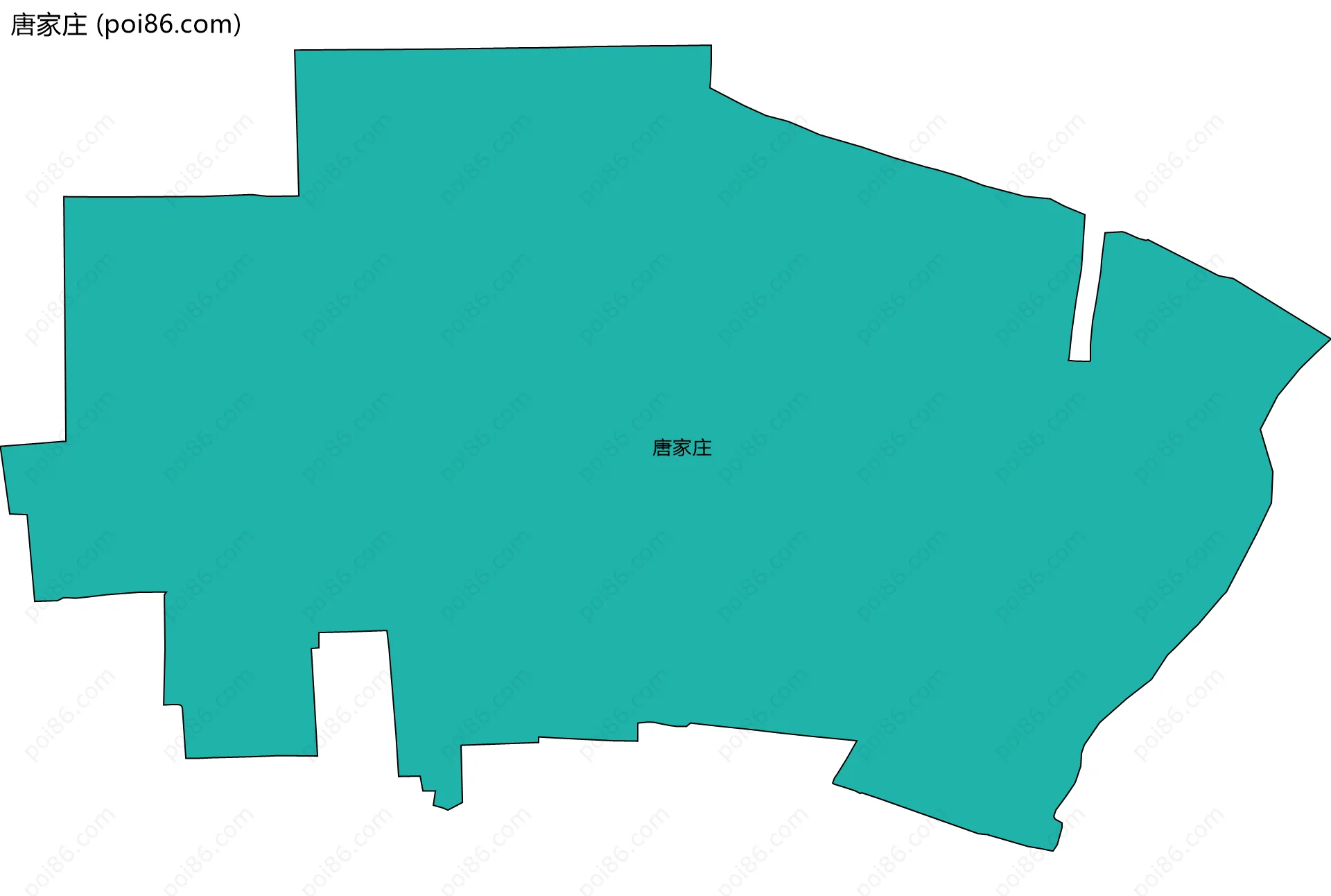 唐家庄边界地图