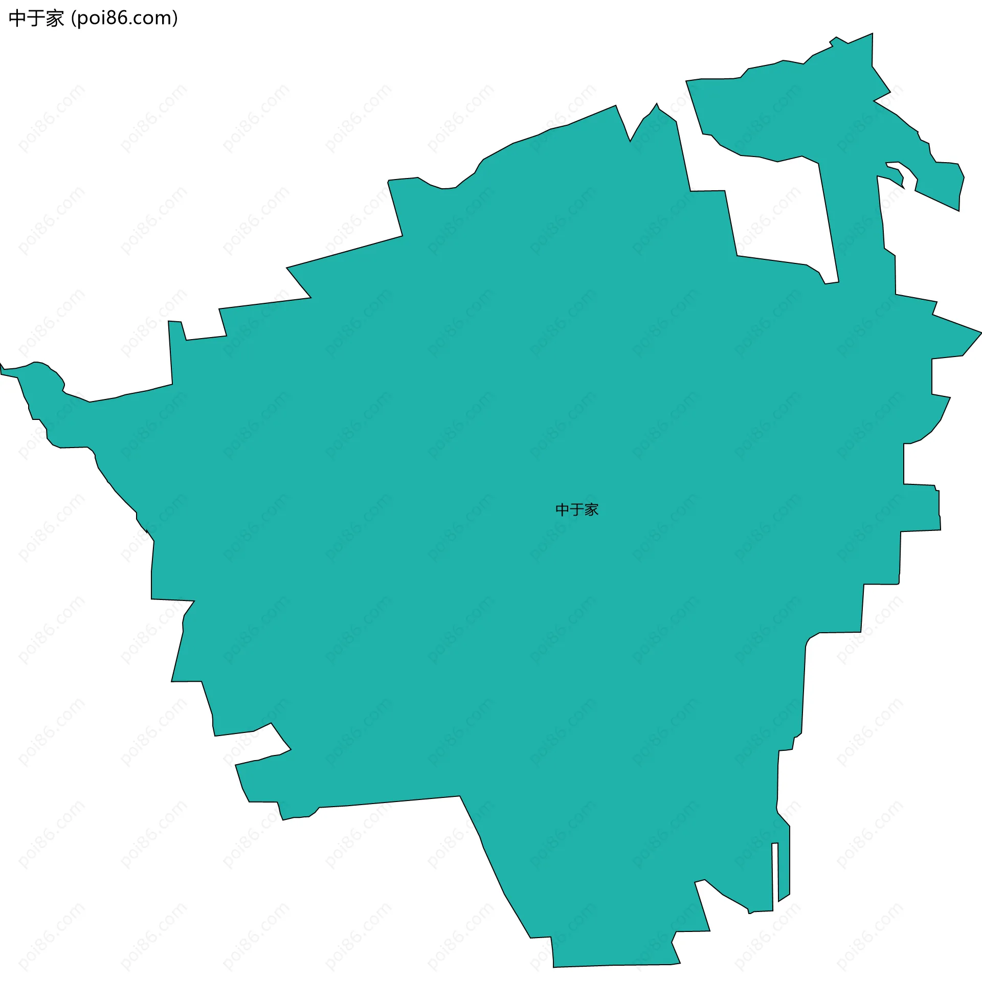 中于家边界地图