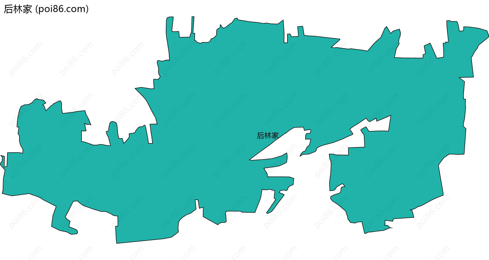 后林家边界地图