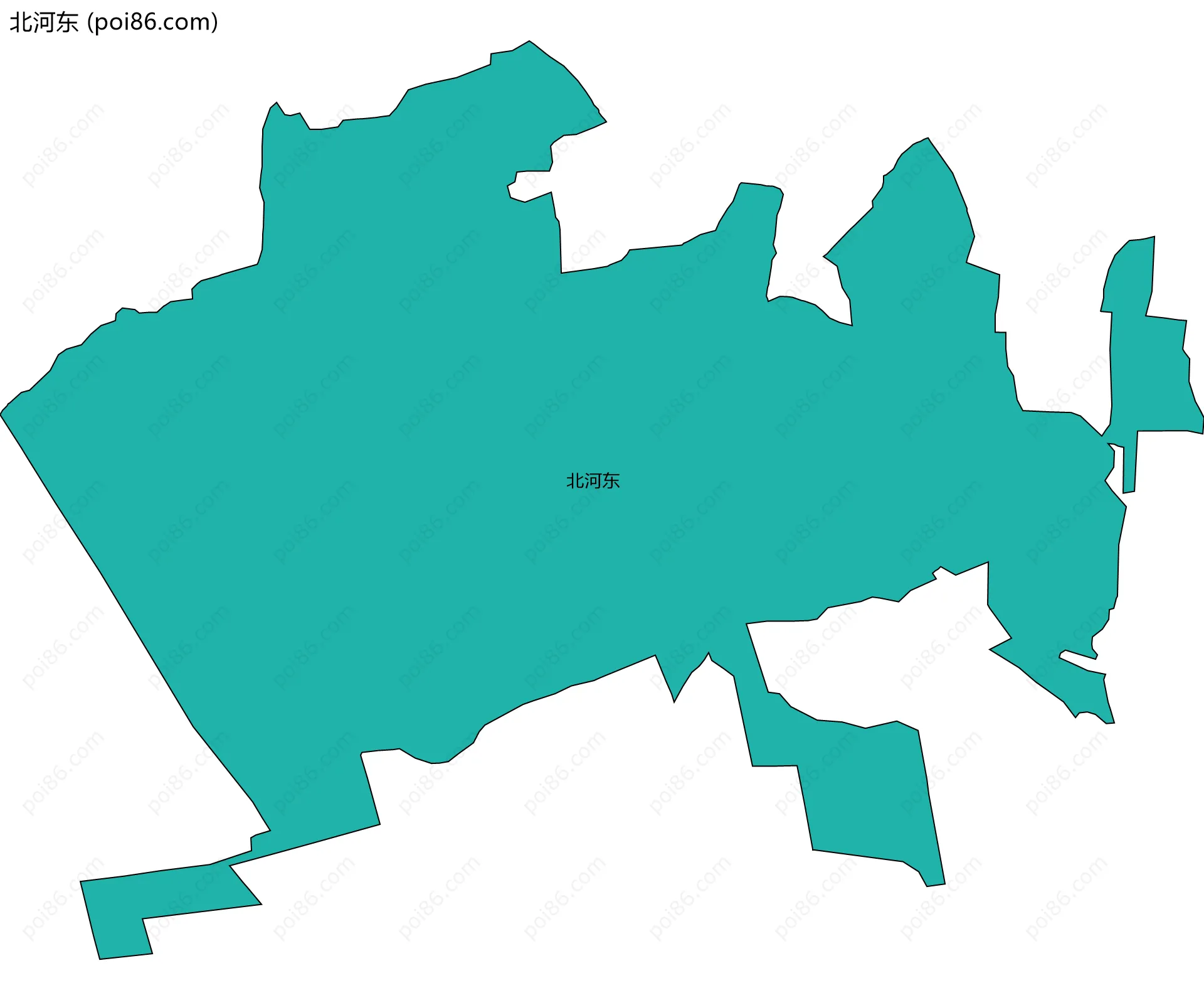 北河东边界地图