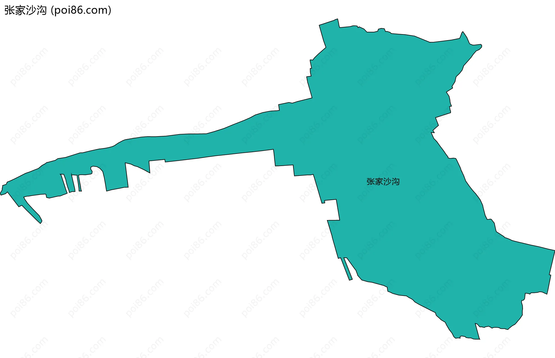 张家沙沟边界地图