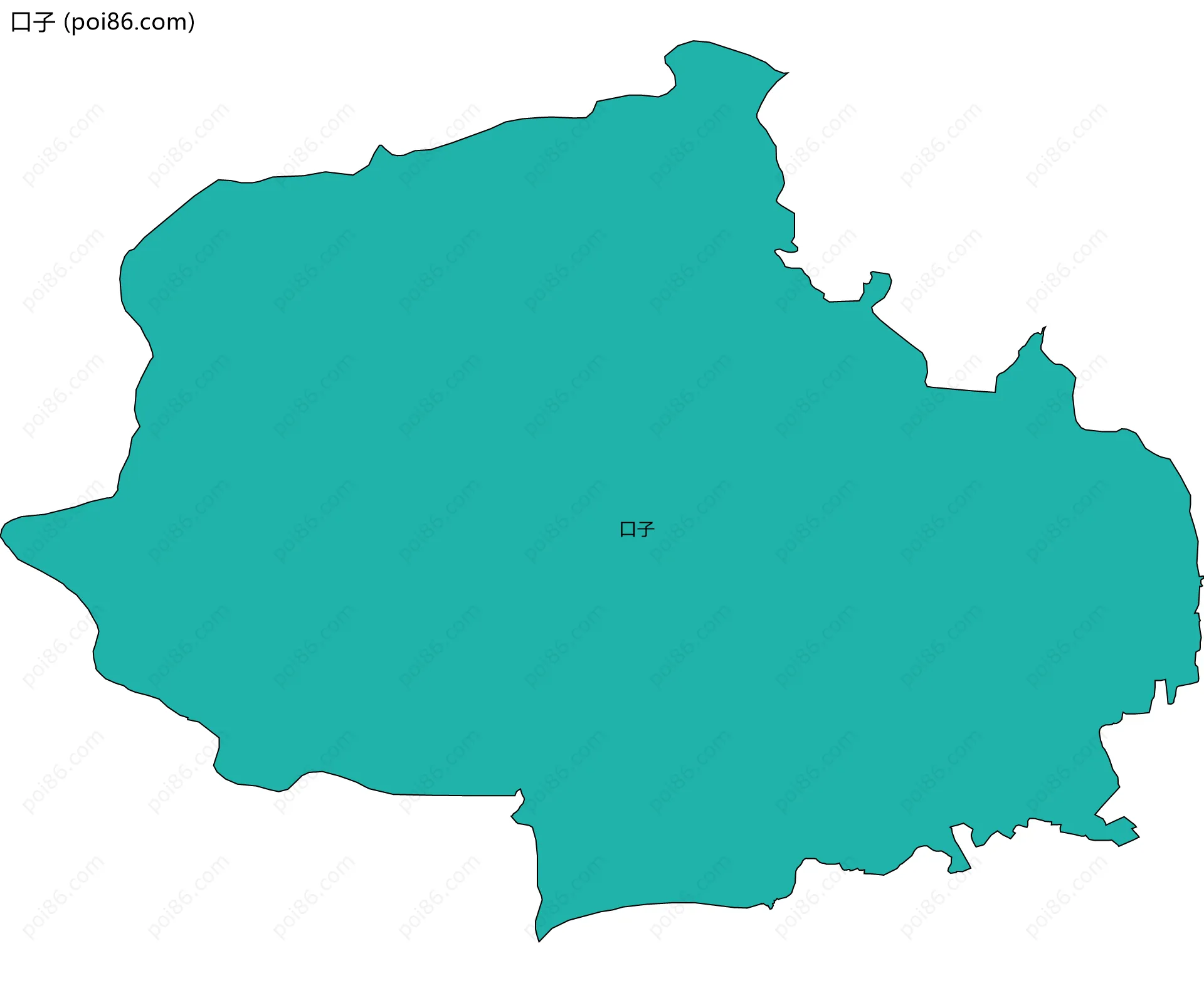 口子边界地图