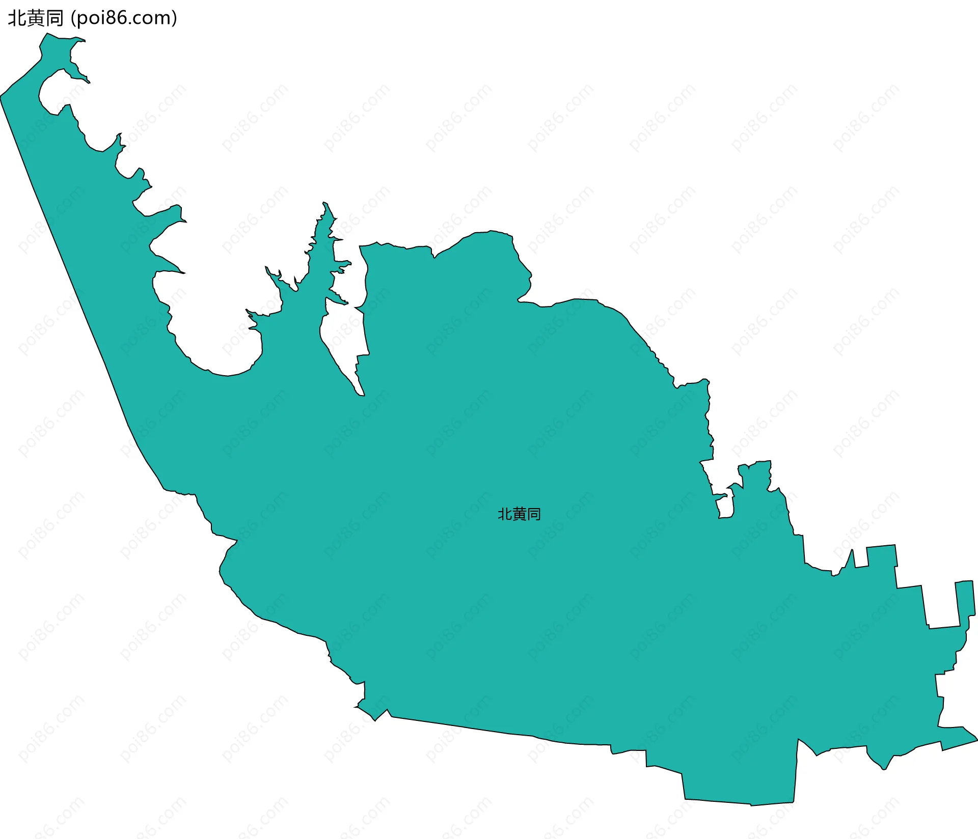 北黄同边界地图