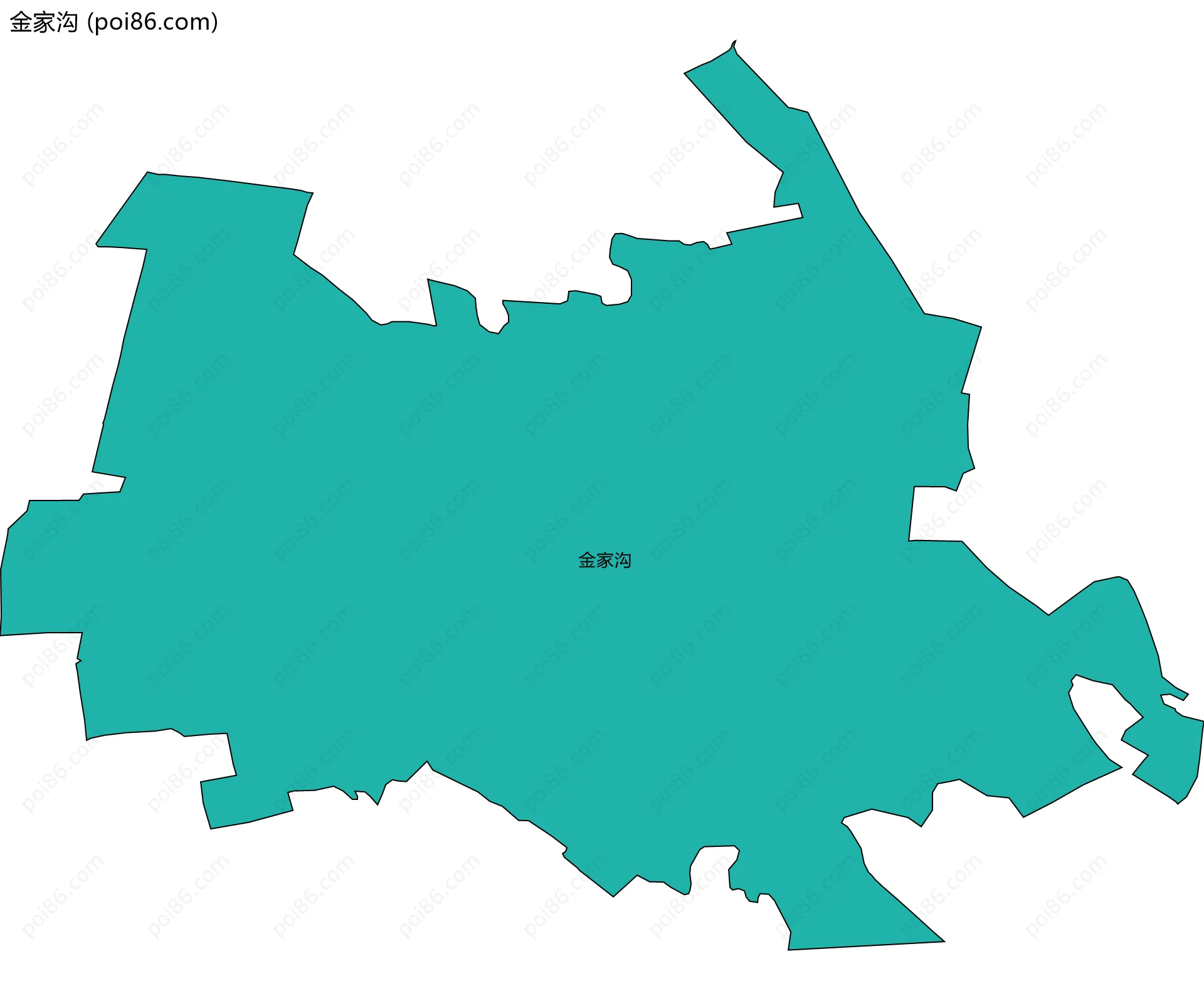 金家沟边界地图