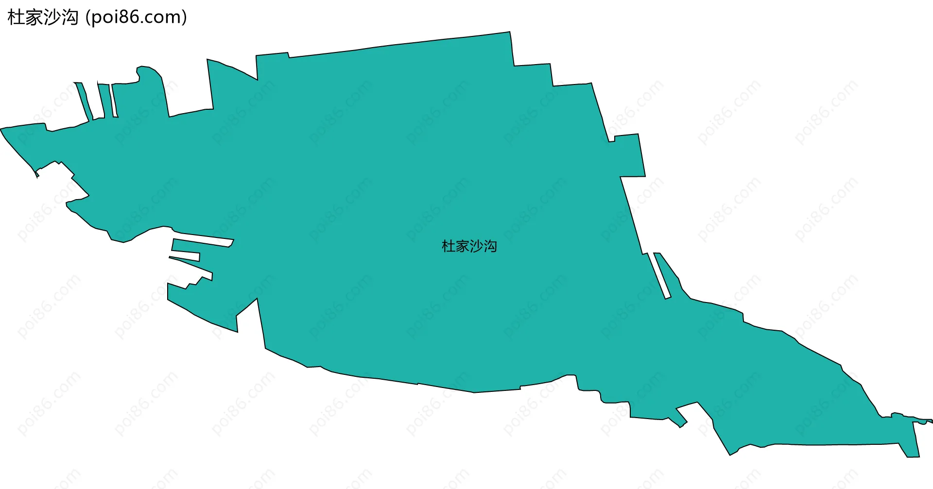 杜家沙沟边界地图