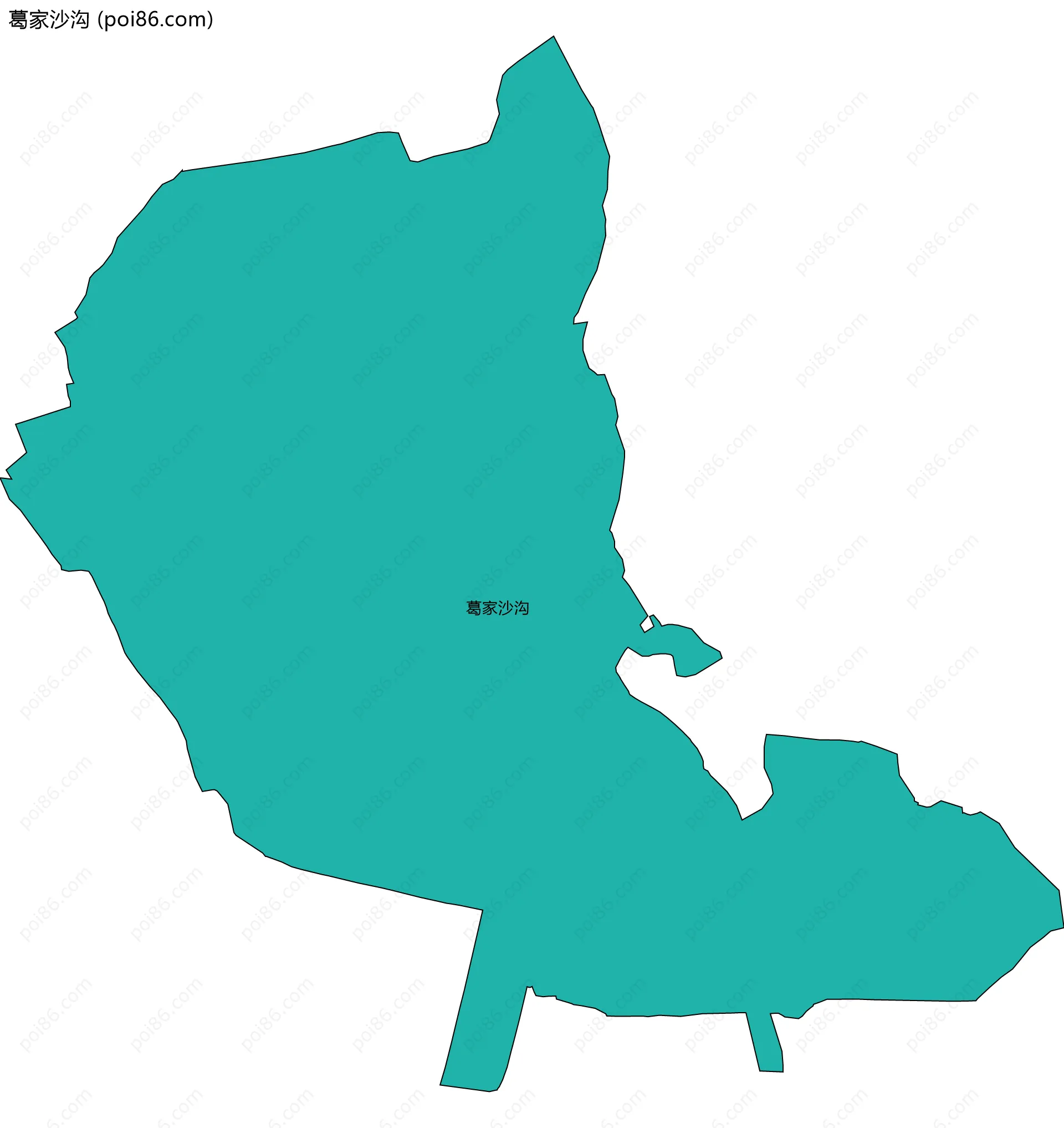 葛家沙沟边界地图