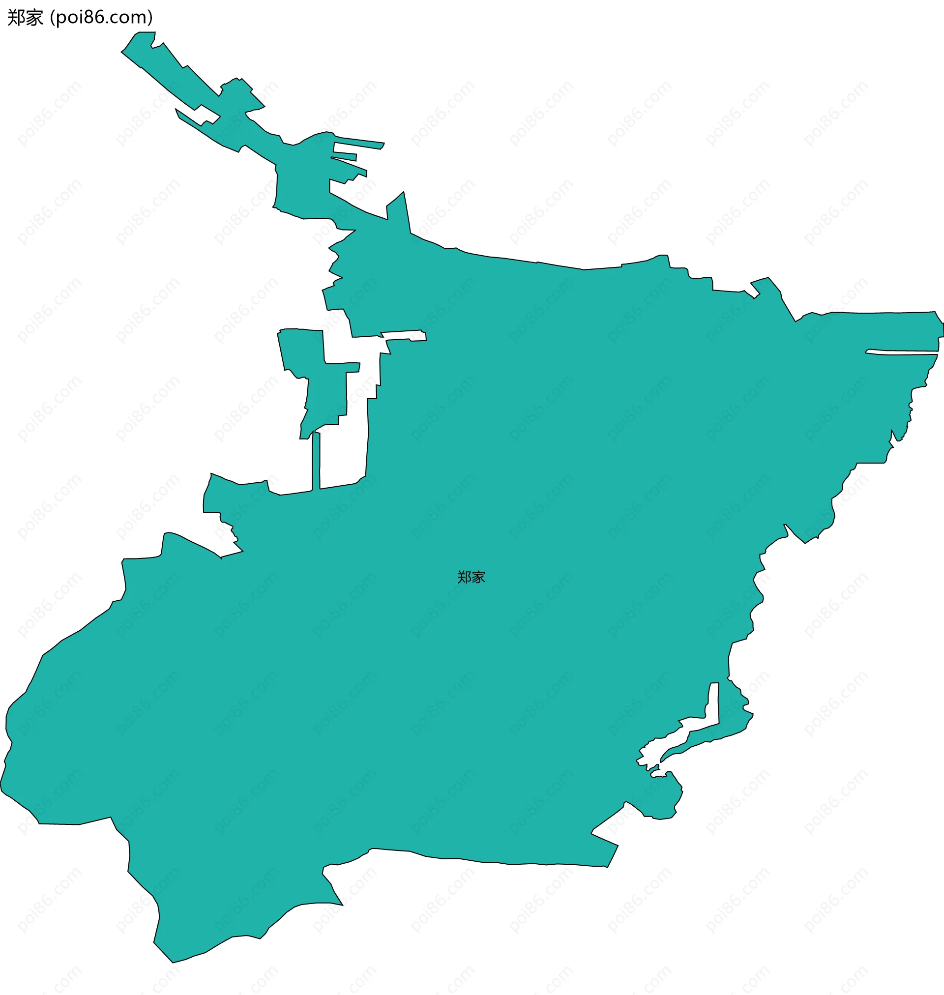 郑家边界地图