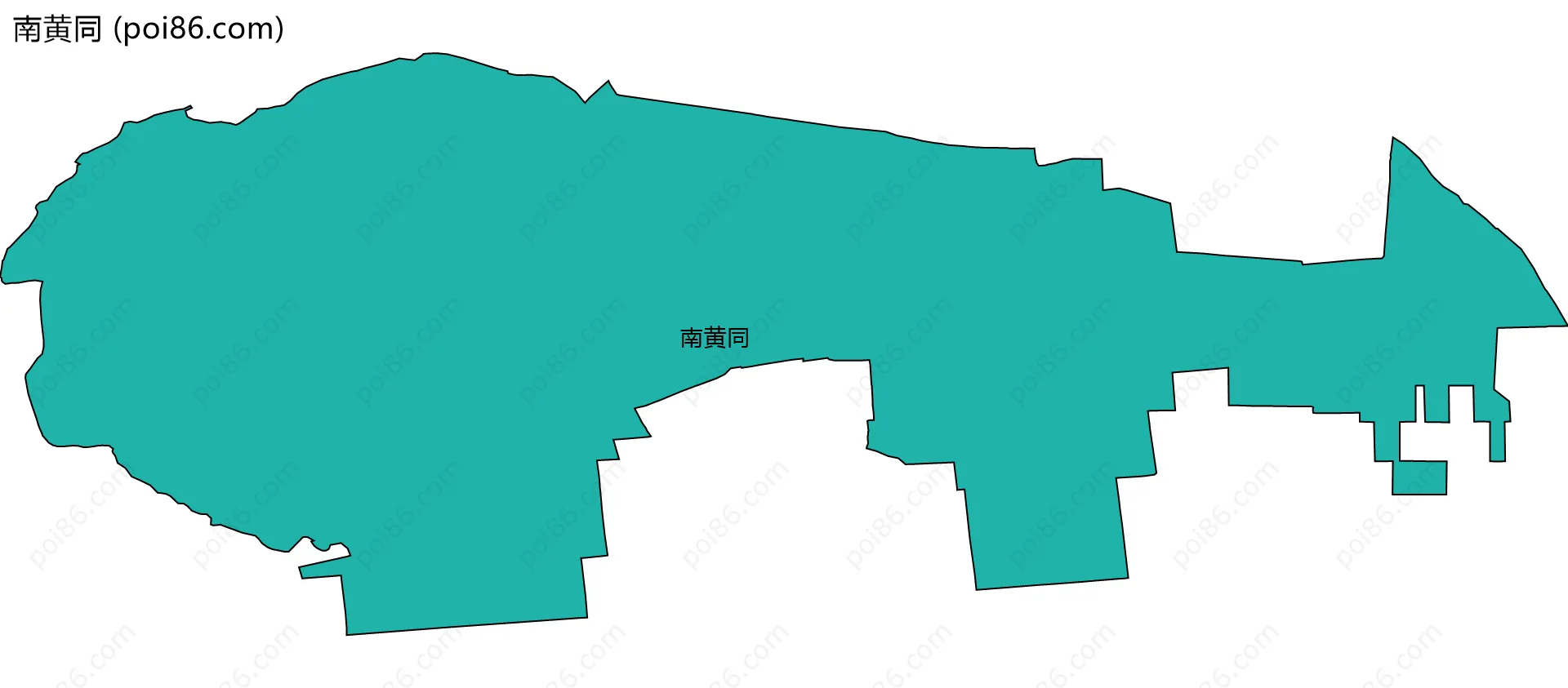 南黄同边界地图