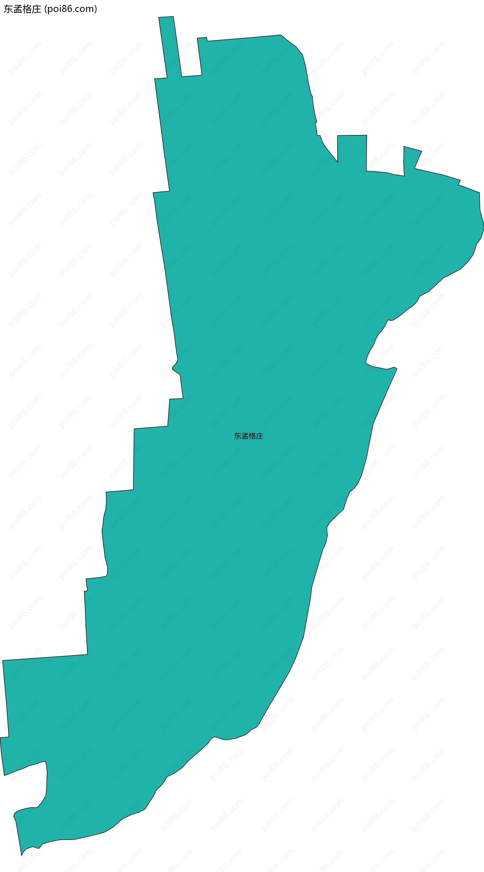 东孟格庄边界地图