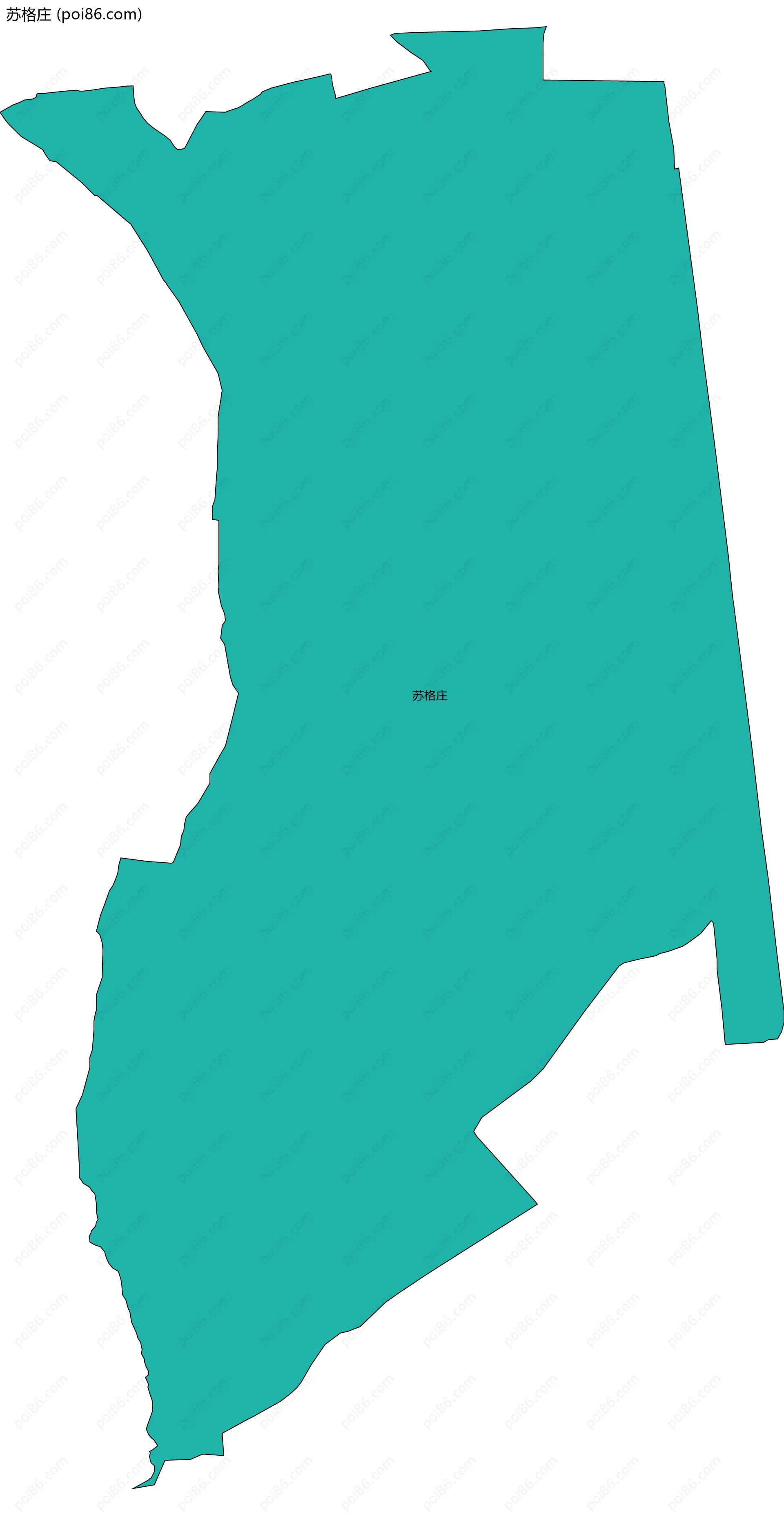 苏格庄边界地图