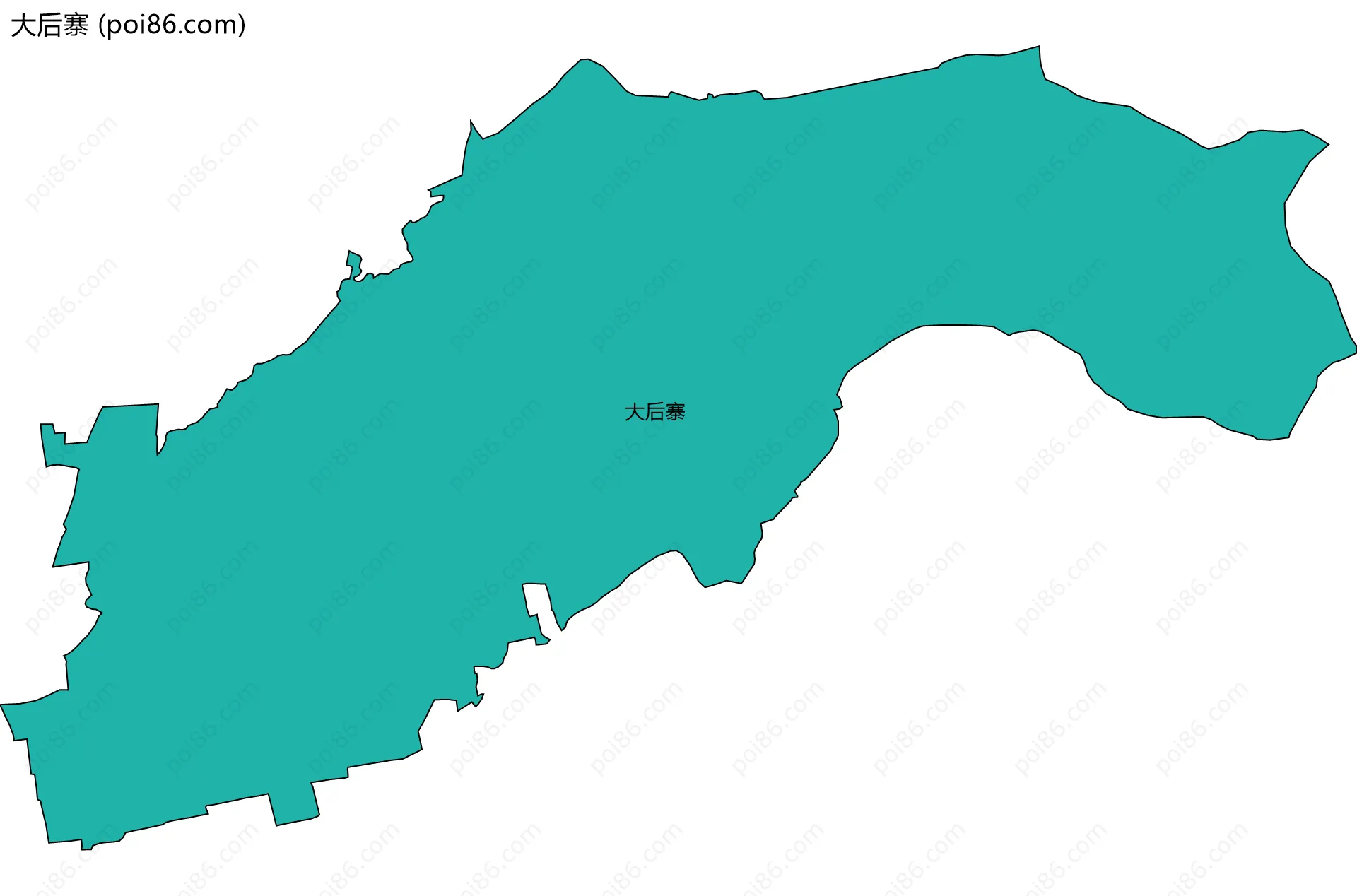大后寨边界地图