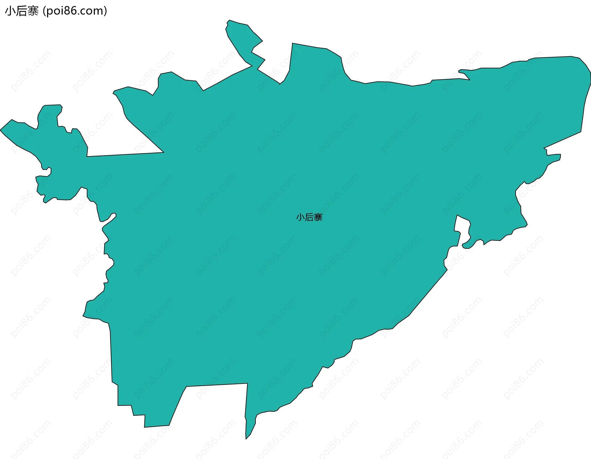 小后寨边界地图