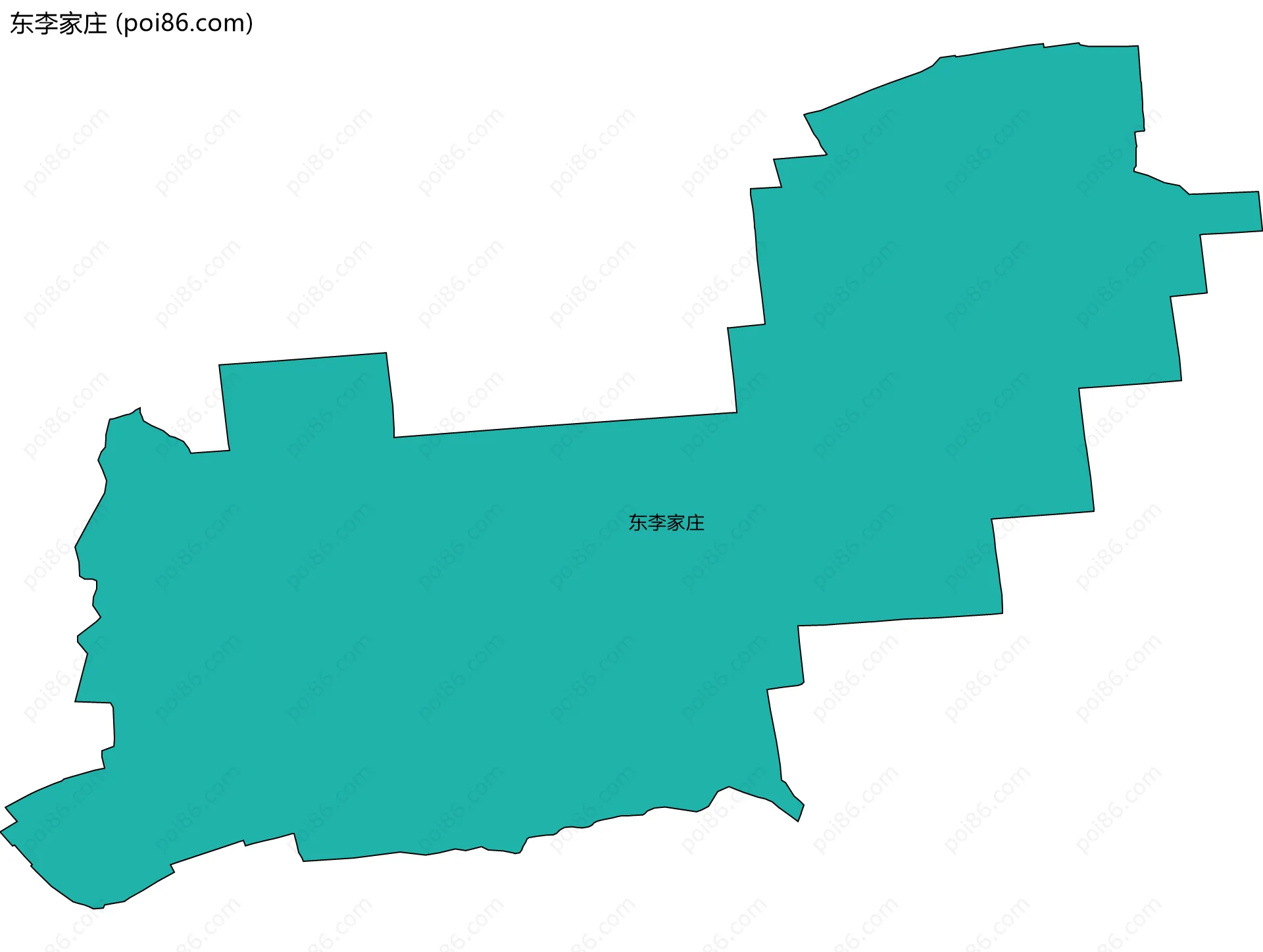 东李家庄边界地图