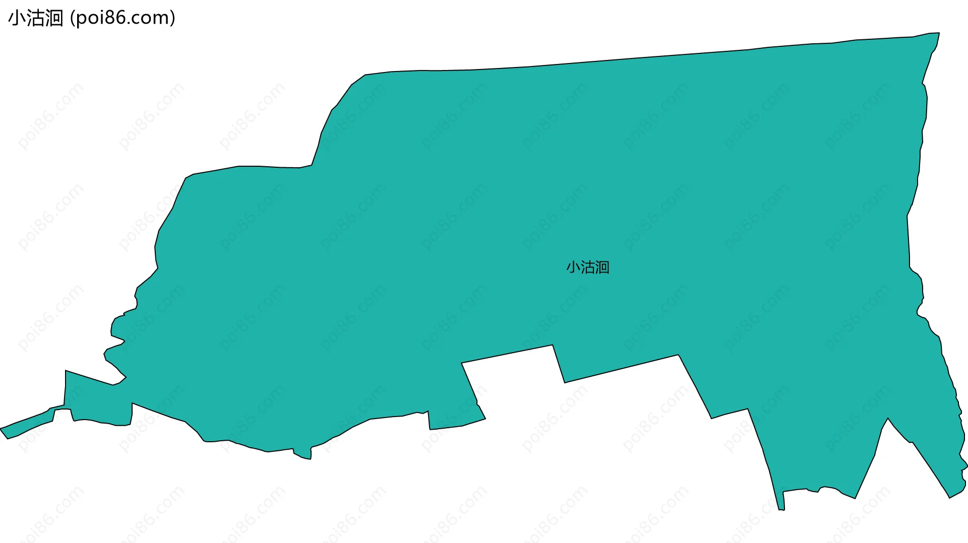 小沽洄边界地图