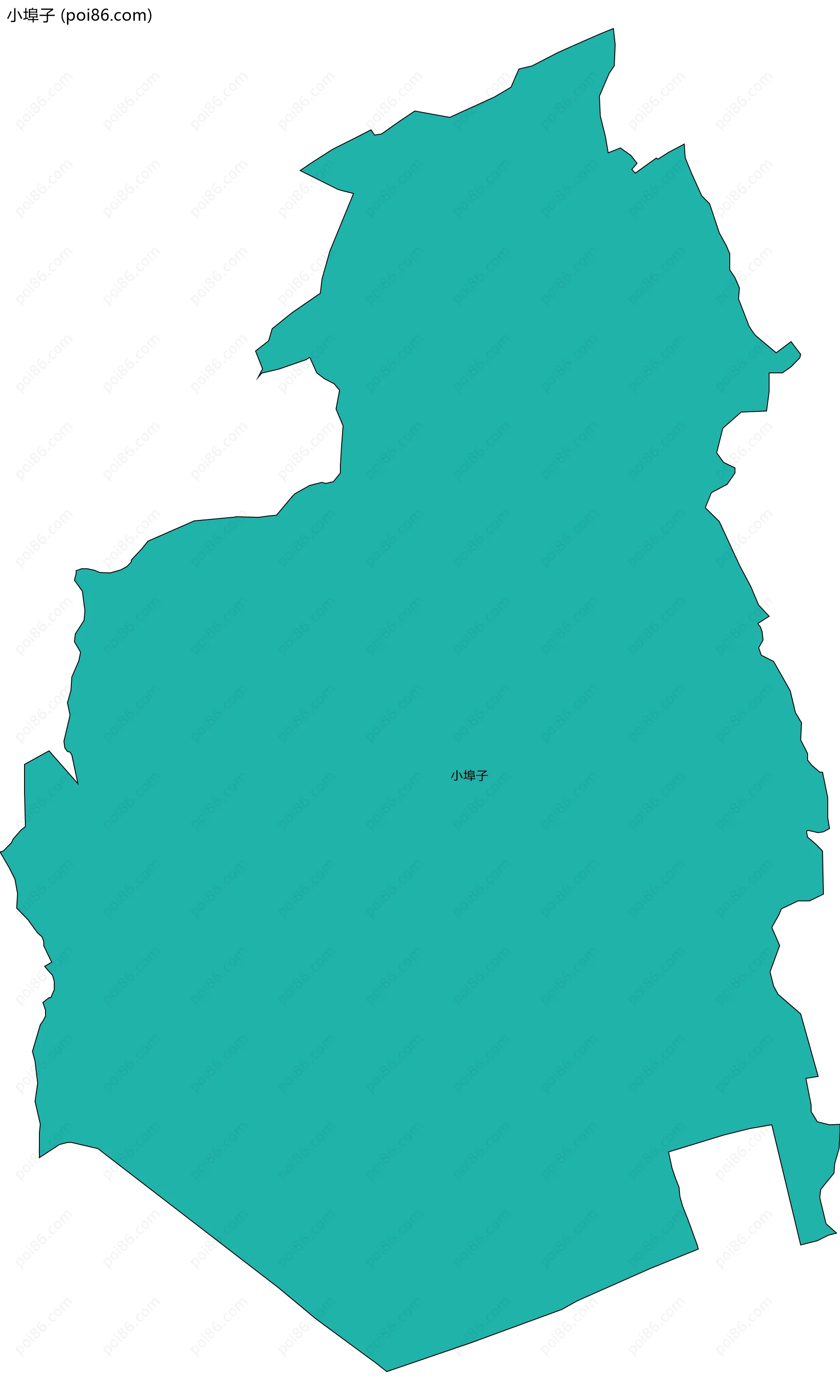 小埠子边界地图