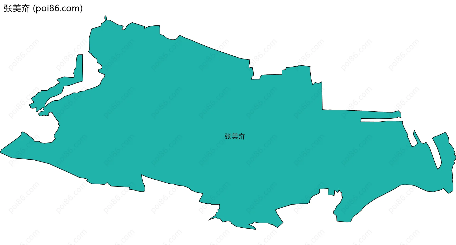 张美夼边界地图