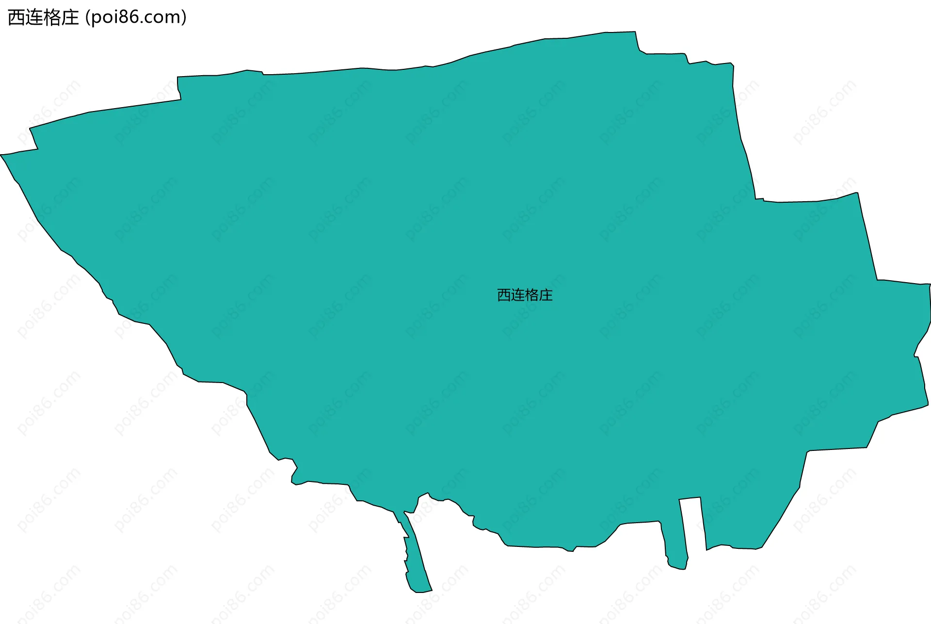 西连格庄边界地图