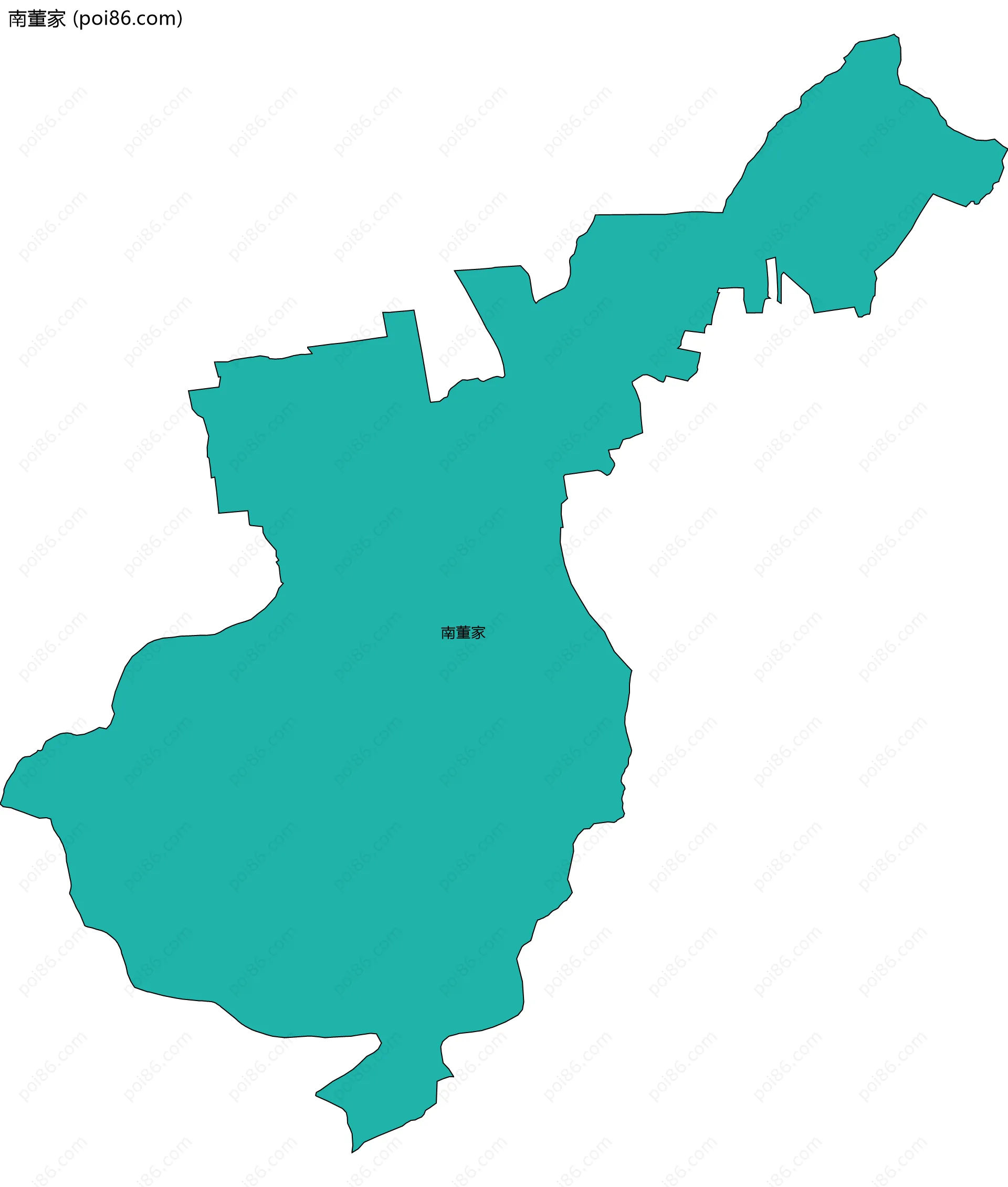 南董家边界地图