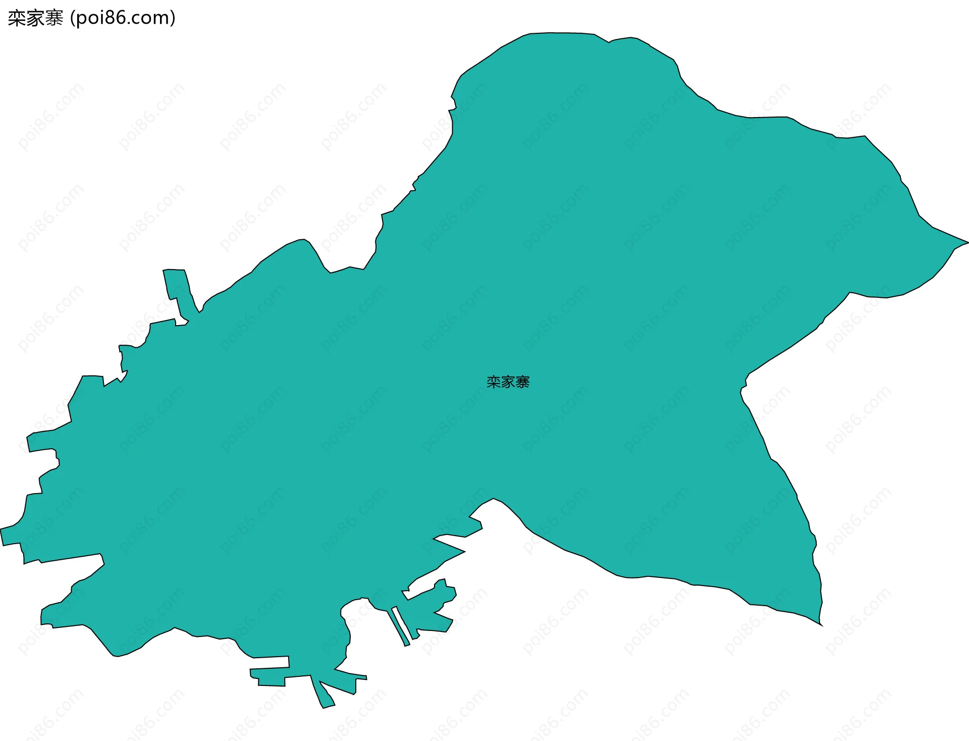 栾家寨边界地图