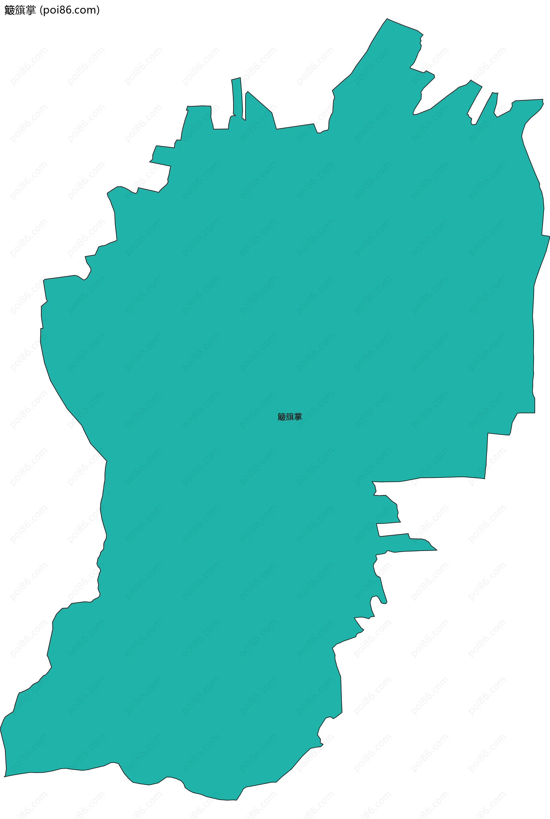 簸簱掌边界地图