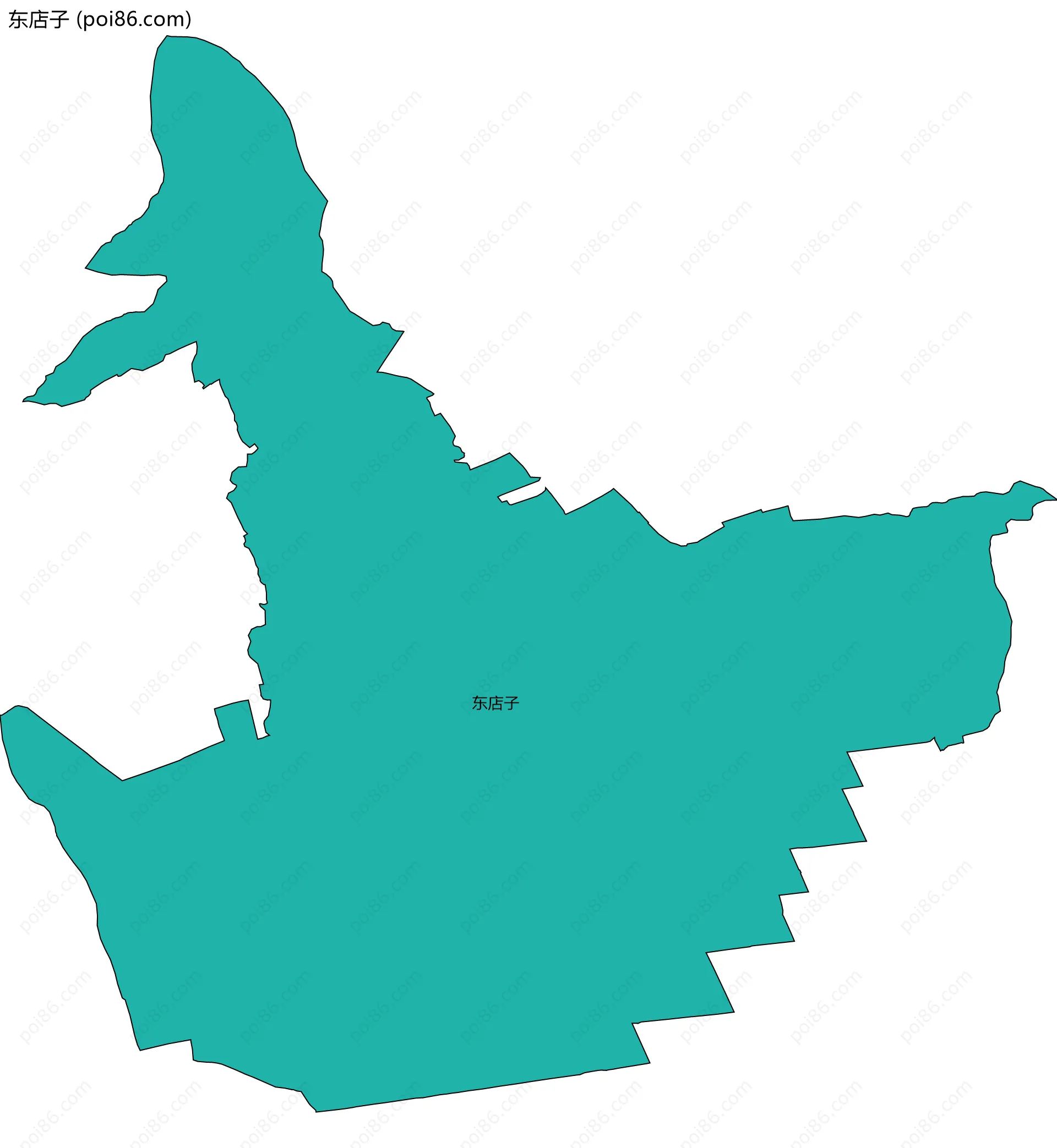 东店子边界地图
